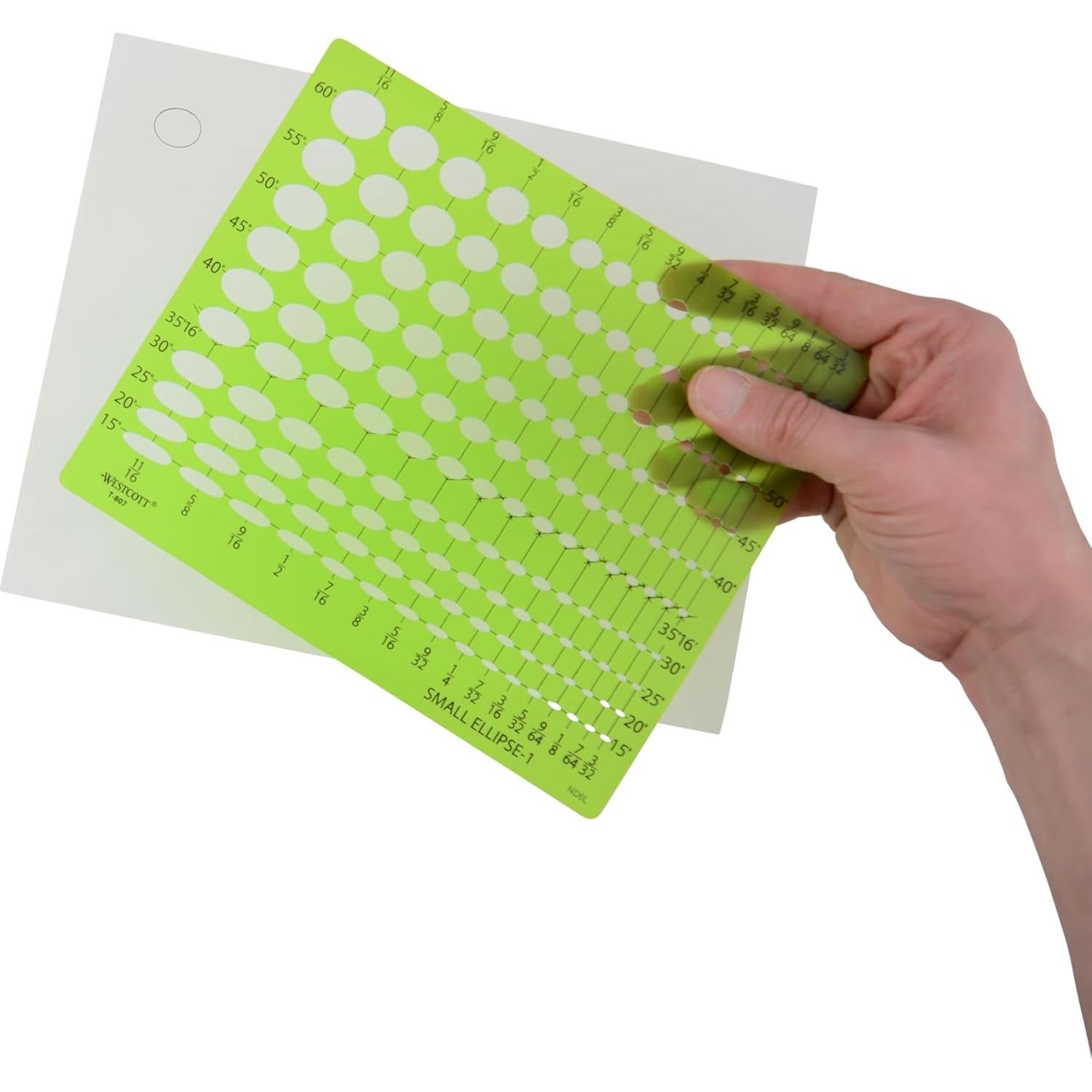 Plantilla de Elipse Pequeña Westcott T-807 - Dibujo y Diseño