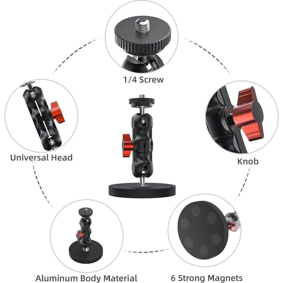 Soporte Magnético SUREWO para Cámara GoPro y DJI - 25kg