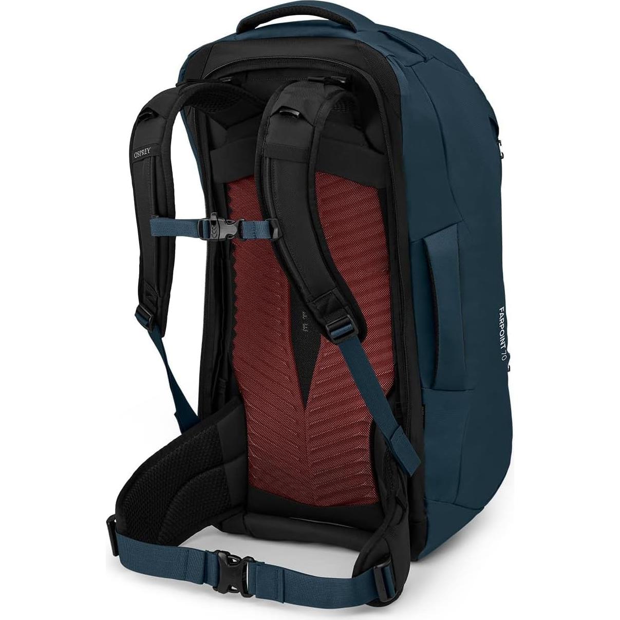 Mochila de viaje Osprey Farpoint 70L para hombres - Gris