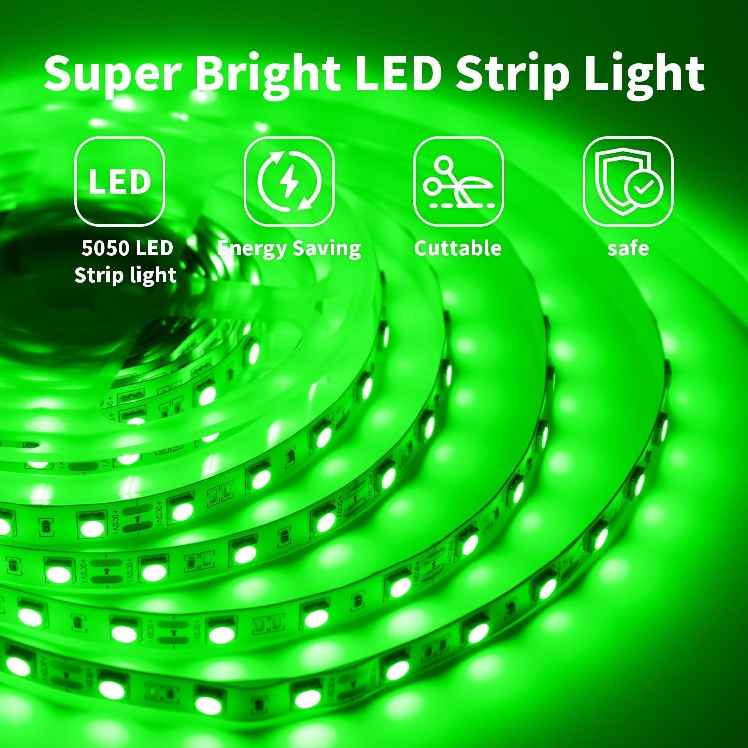 Tira LED Verde 12V 5m iNextStation 300 LEDs SMD5050