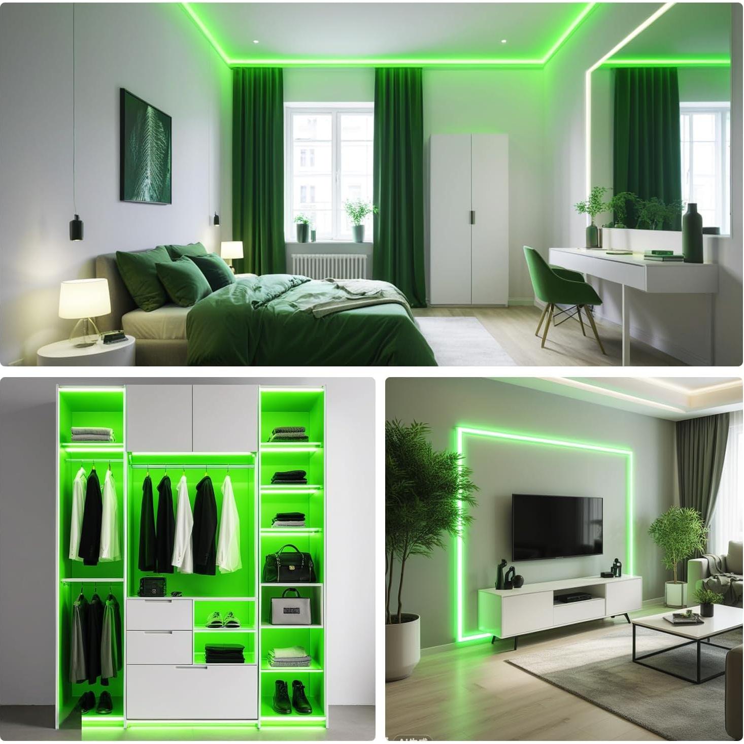 Tira LED Verde 12V 5m iNextStation 300 LEDs SMD5050