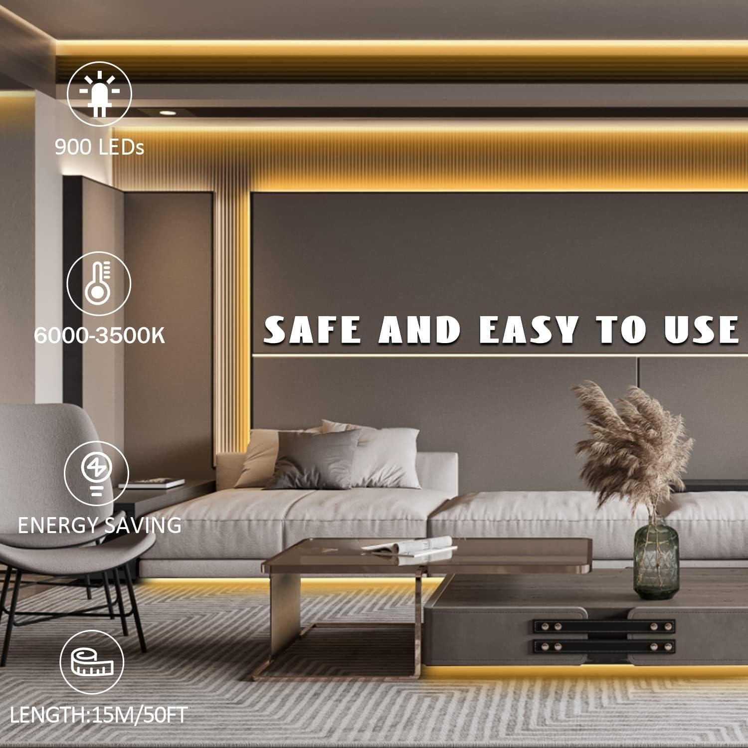 Luces de Cuerda LED GUOTONG 10m 600 LEDs Blancos Cálidos