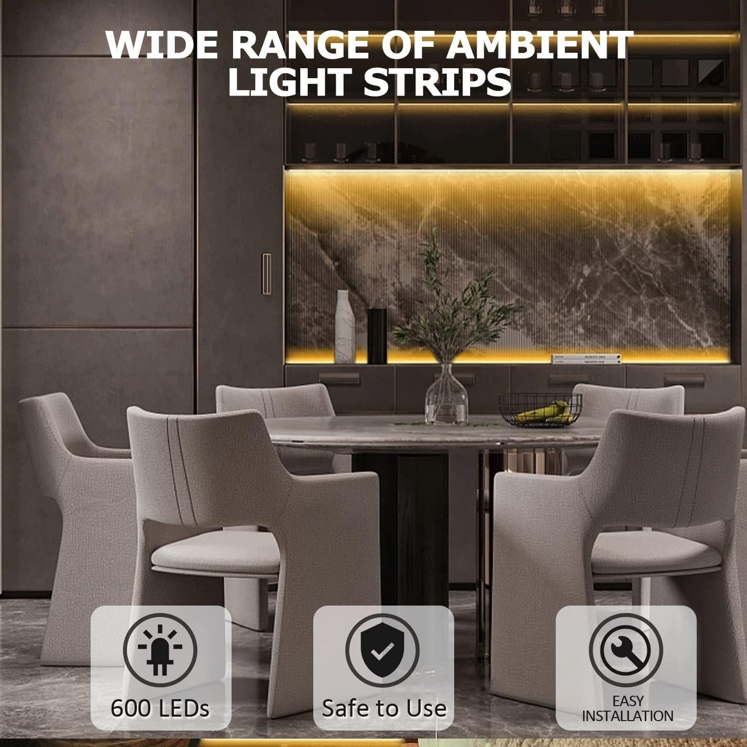 Luces de Cuerda LED GUOTONG 10m 600 LEDs Blancos Cálidos