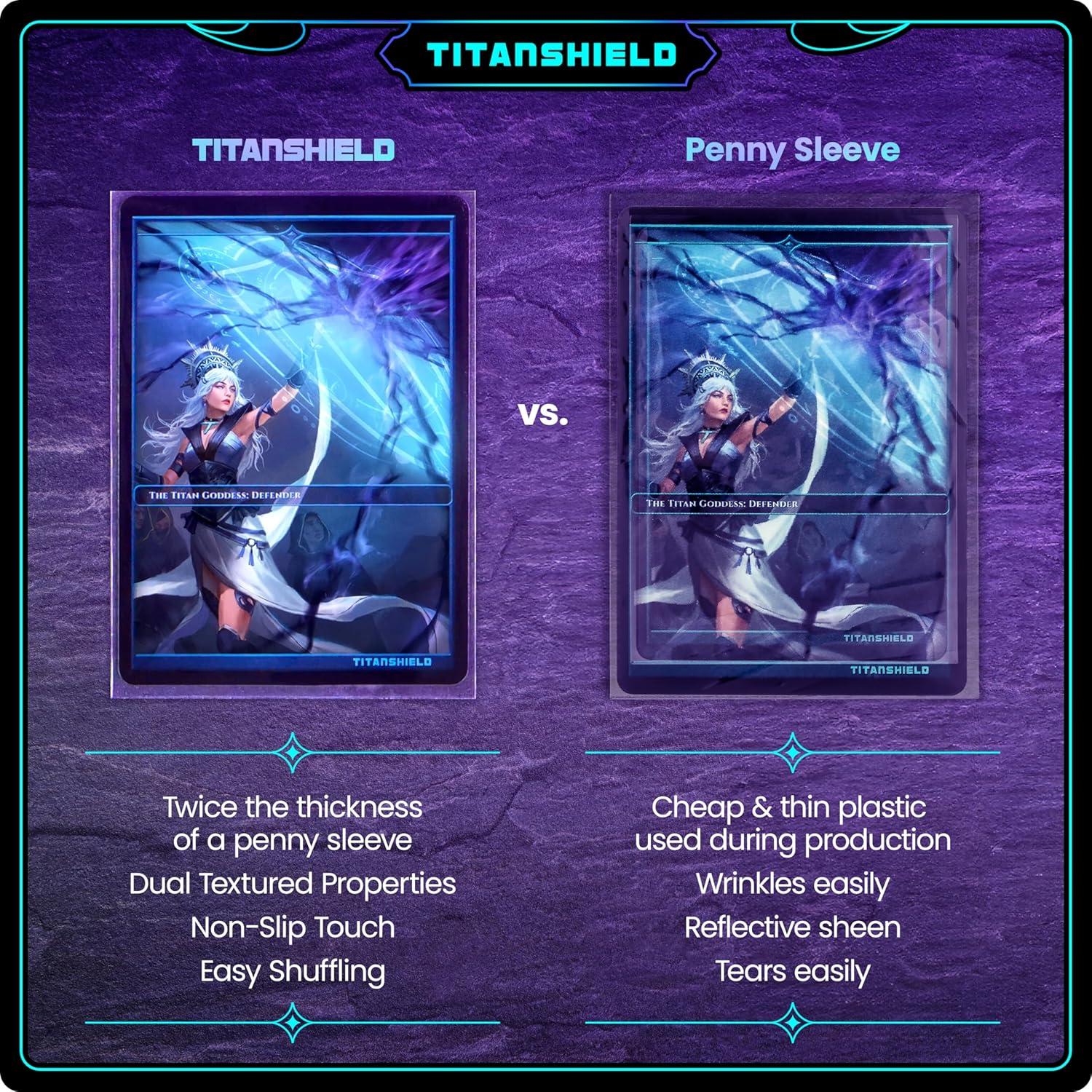 Fundas de Cartas TitanShield 150 Unidades 66x91mm Transparentes