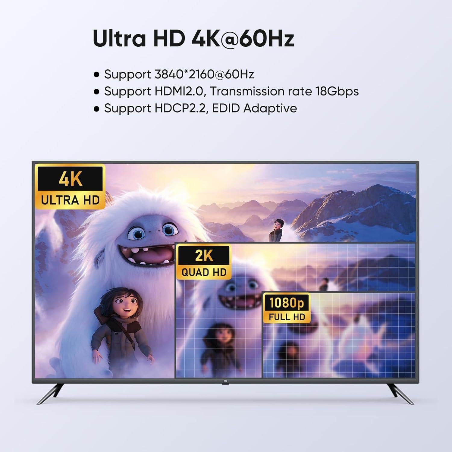 Interruptor KVM HDMI 2 Monitores 2 Computadoras 4K 60Hz EVATEK