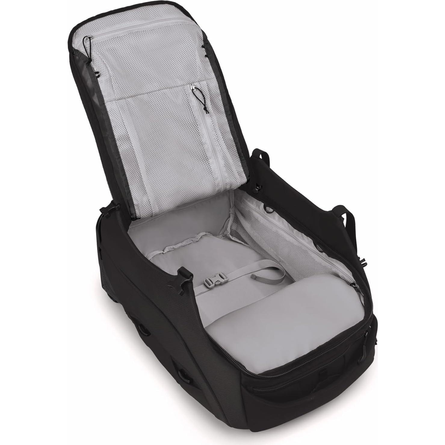 Mochila de Viaje Osprey Sojourn 45L con Ruedas y Arnés Negro