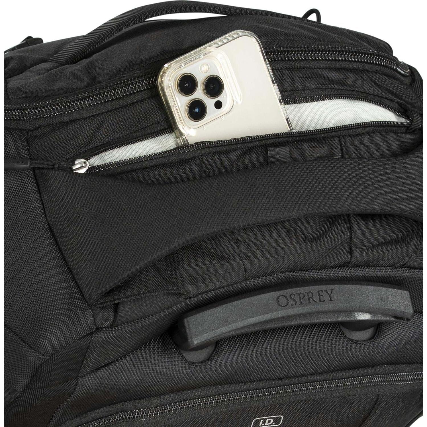 Mochila de Viaje Osprey Sojourn 45L con Ruedas y Arnés Negro