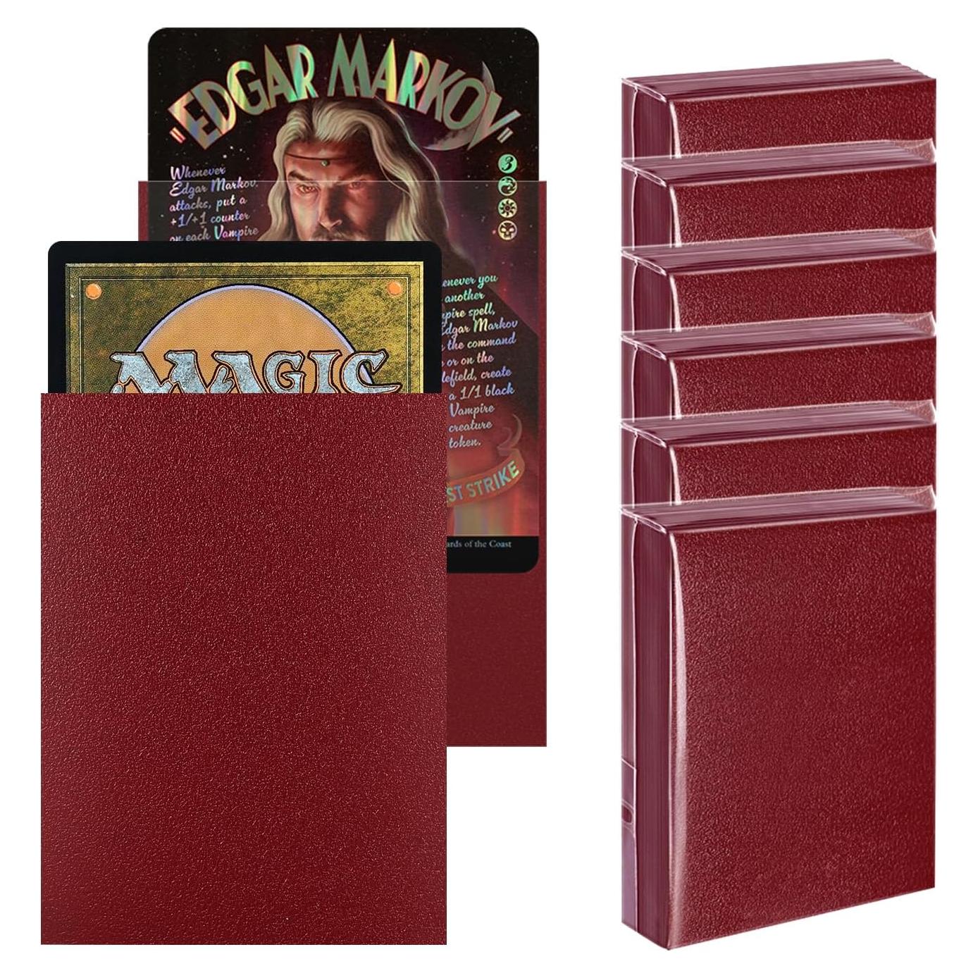 Mangas de cartas Katomula Rojo Sangre 300CT 66x91mm