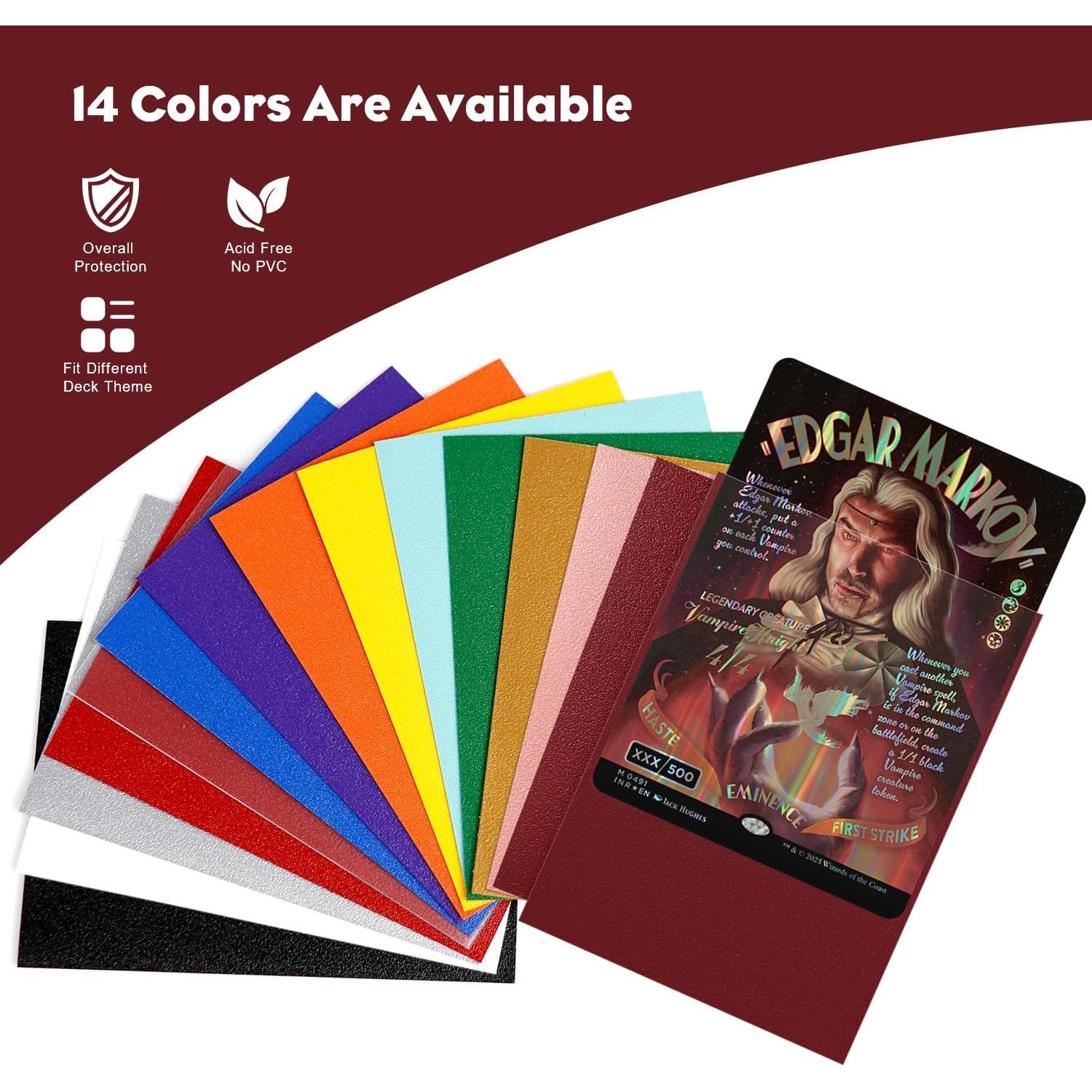 Mangas de cartas Katomula Rojo Sangre 300CT 66x91mm