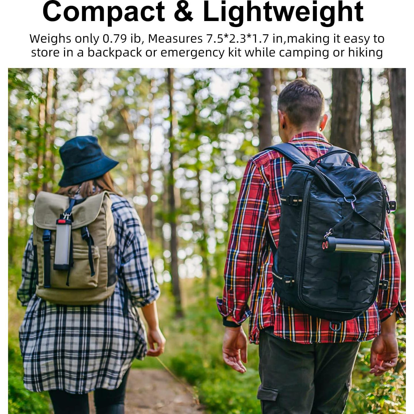 Linterna de Camping Solar ABFOCE 1800LM 3000mAh IP66 13 Modos