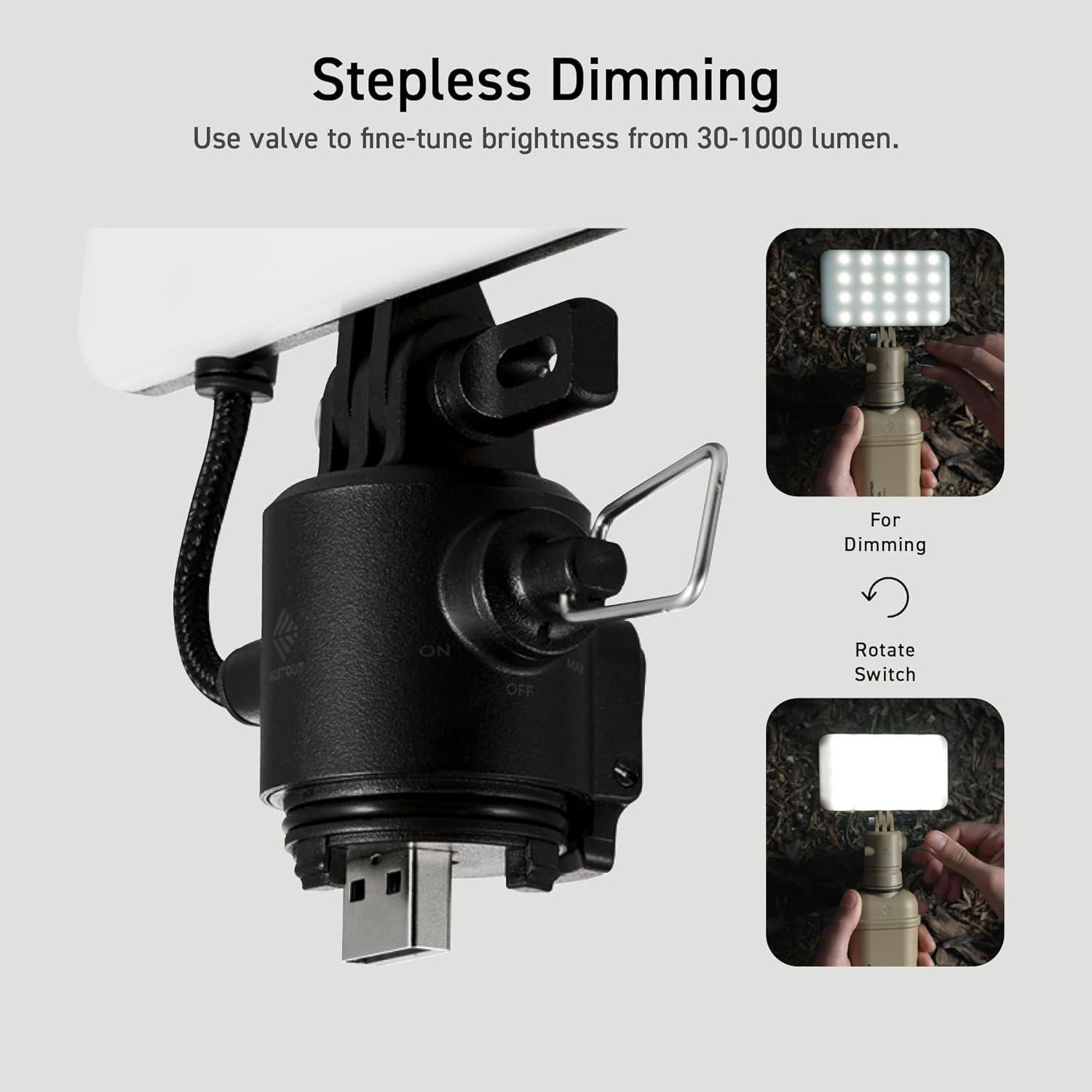 Linterna LED de Camping ELECOM NESTOUT 1000 Lúmenes USB IP44