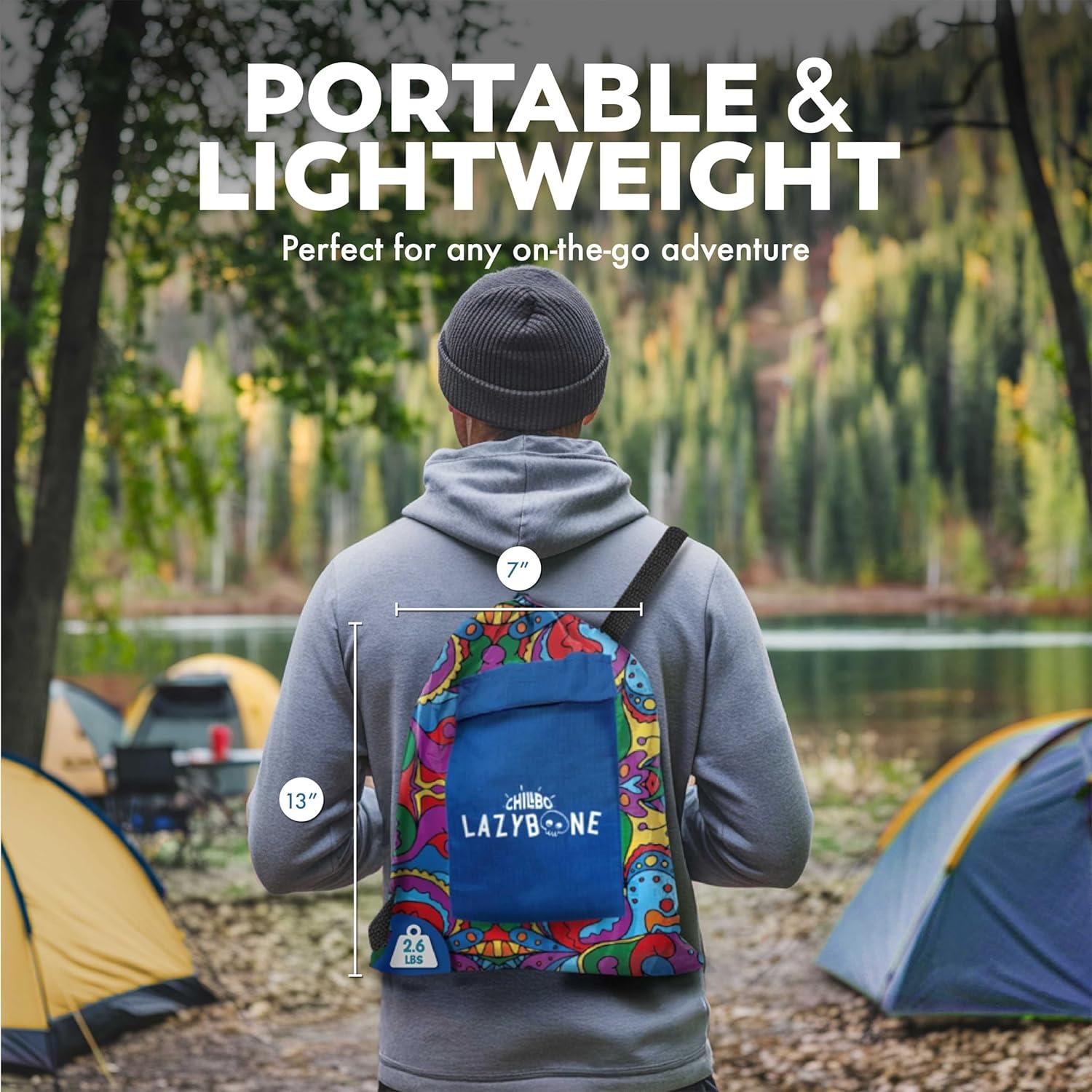 Sofá Inflable Chillbo Flap N Nap - X-Large Psicodélico