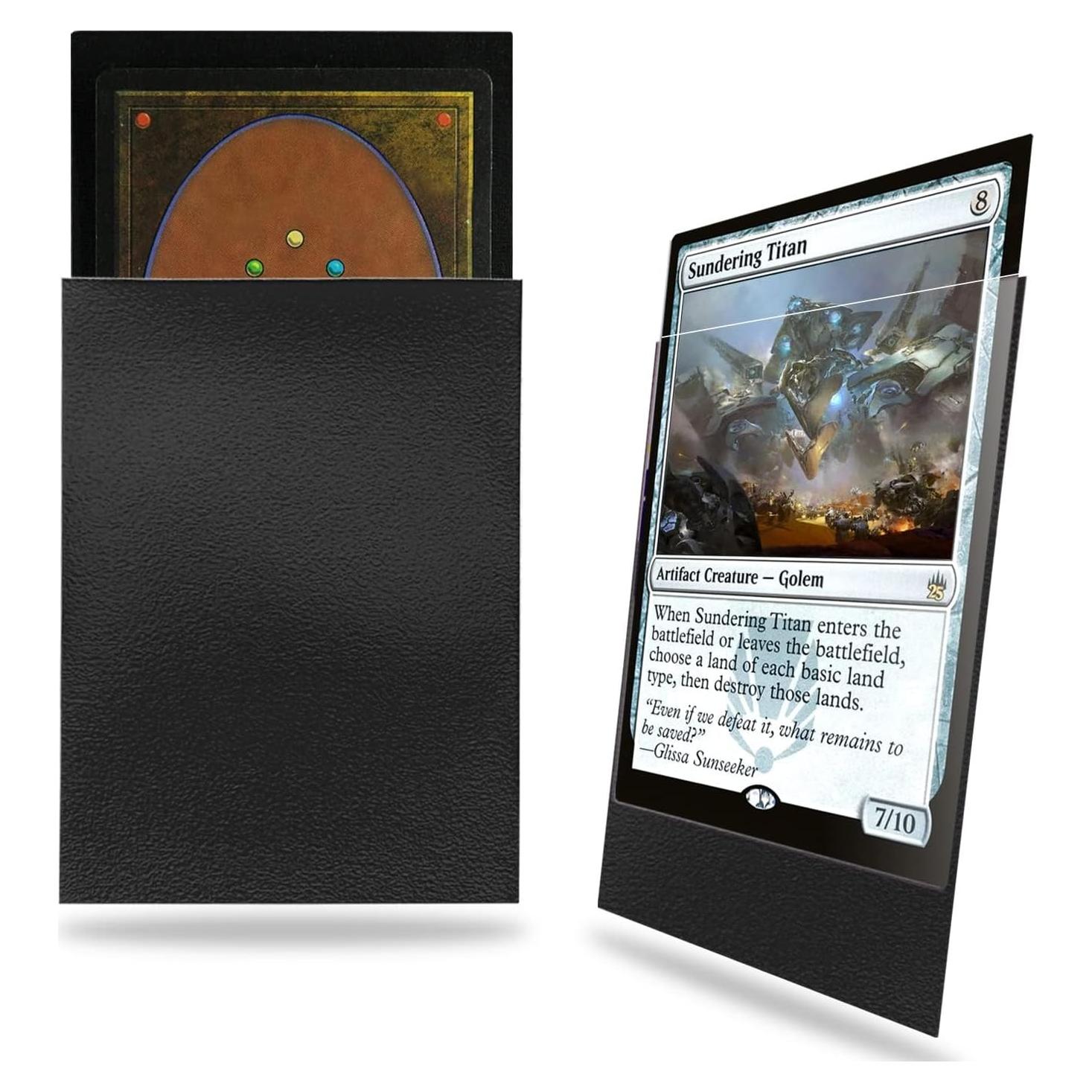 Mangas de Cartas Negras Mate Fabmaker 200 Unidades Resistentes