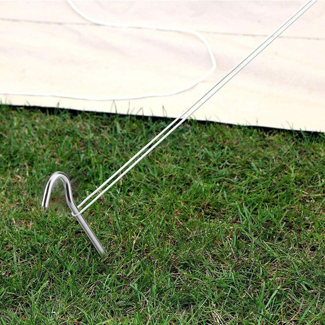 Estacas de Metal OK5STAR 23 cm Alta Resistencia - Paquete de 8