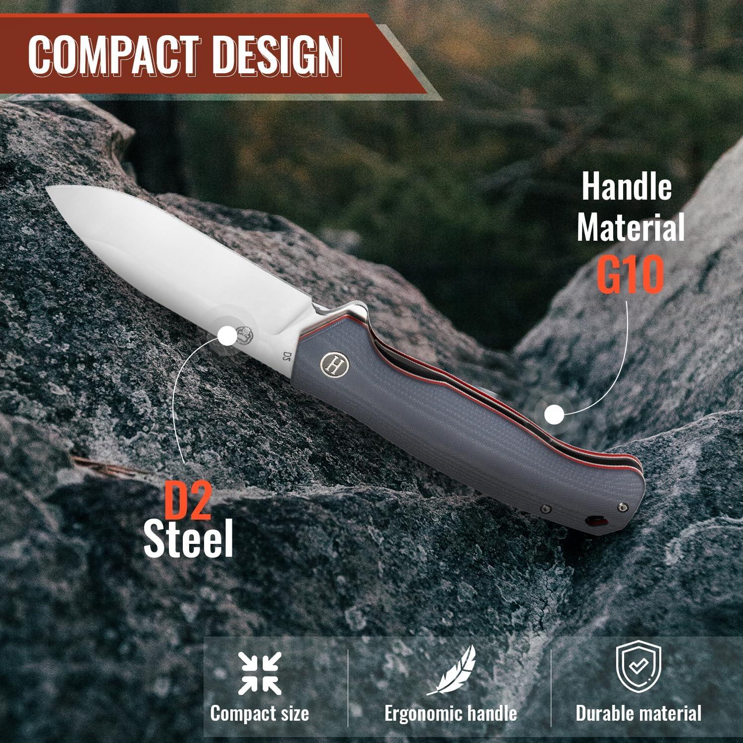 Cuchillo Plegable de Supervivencia Holtzman's Gorilla 22cm G10