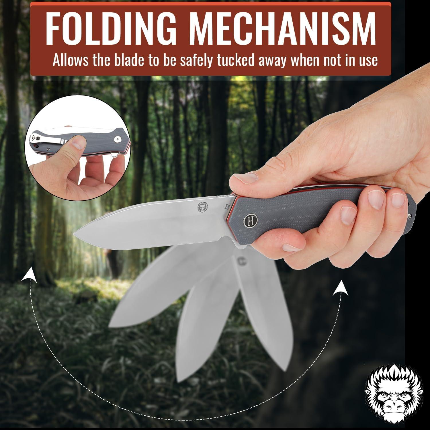 Cuchillo Plegable de Supervivencia Holtzman's Gorilla 22cm G10