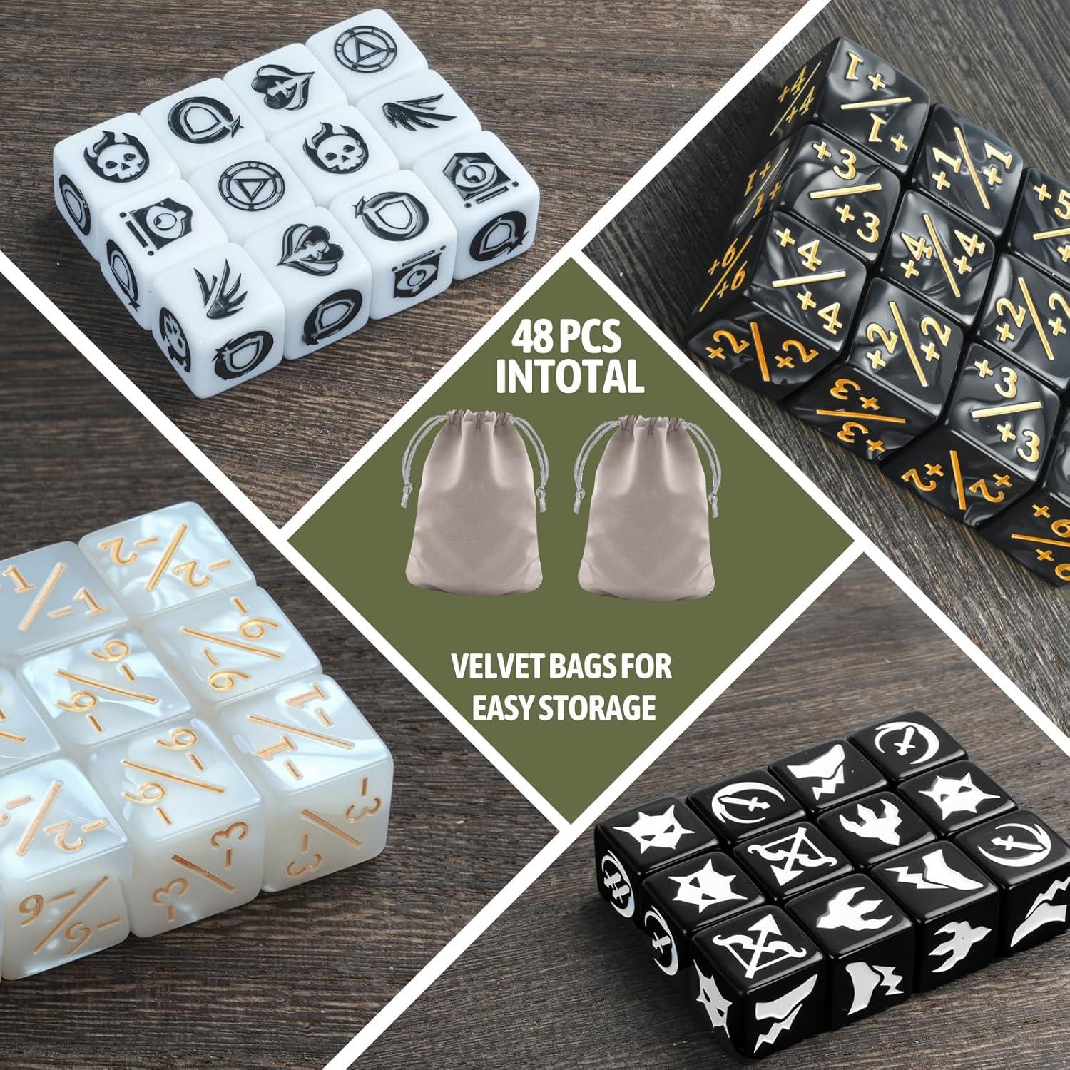 48 Dados Contadores MTG Ravonixis Multicolor para Juegos