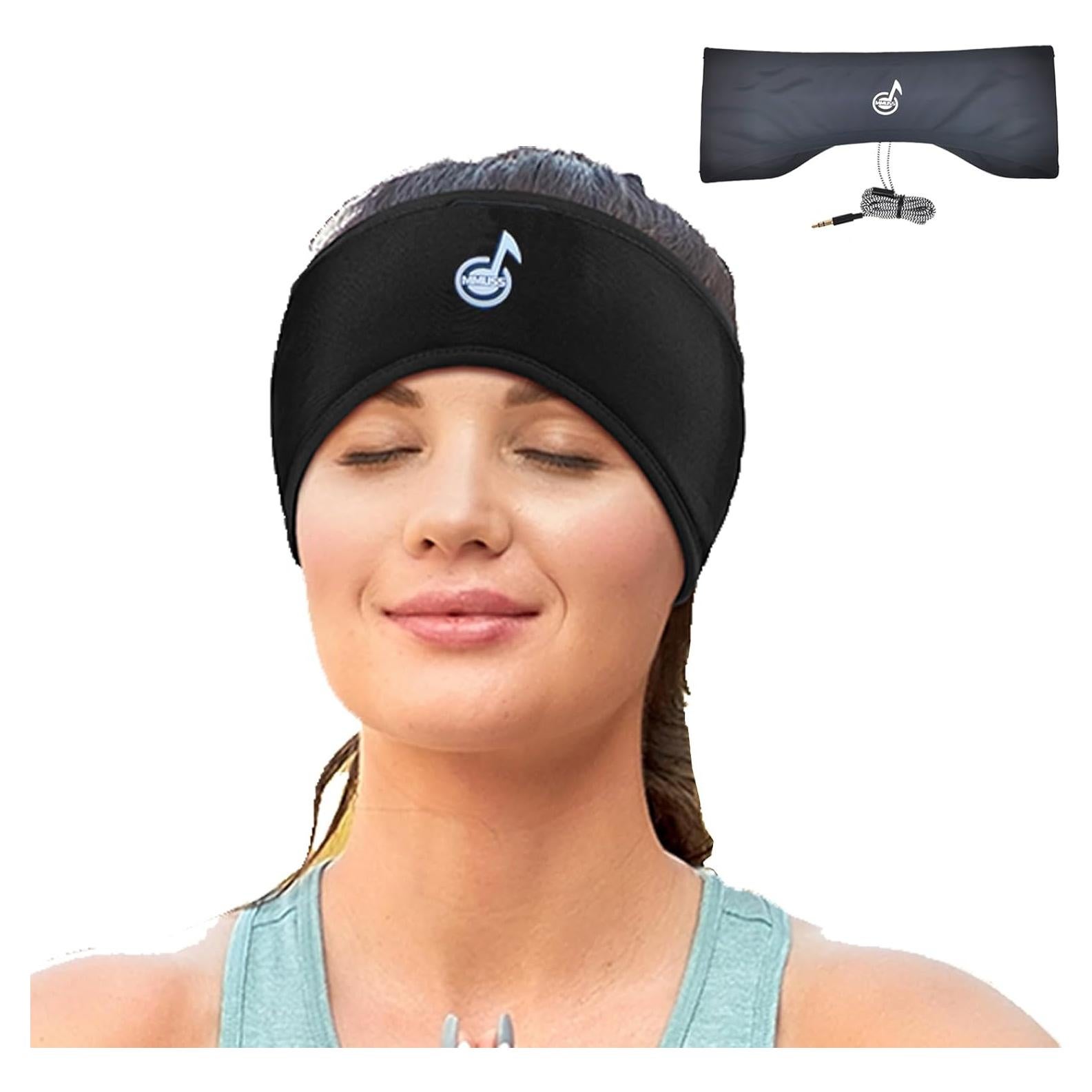 Auriculares con cable para dormir MMUSS SHStereo2023 Negro