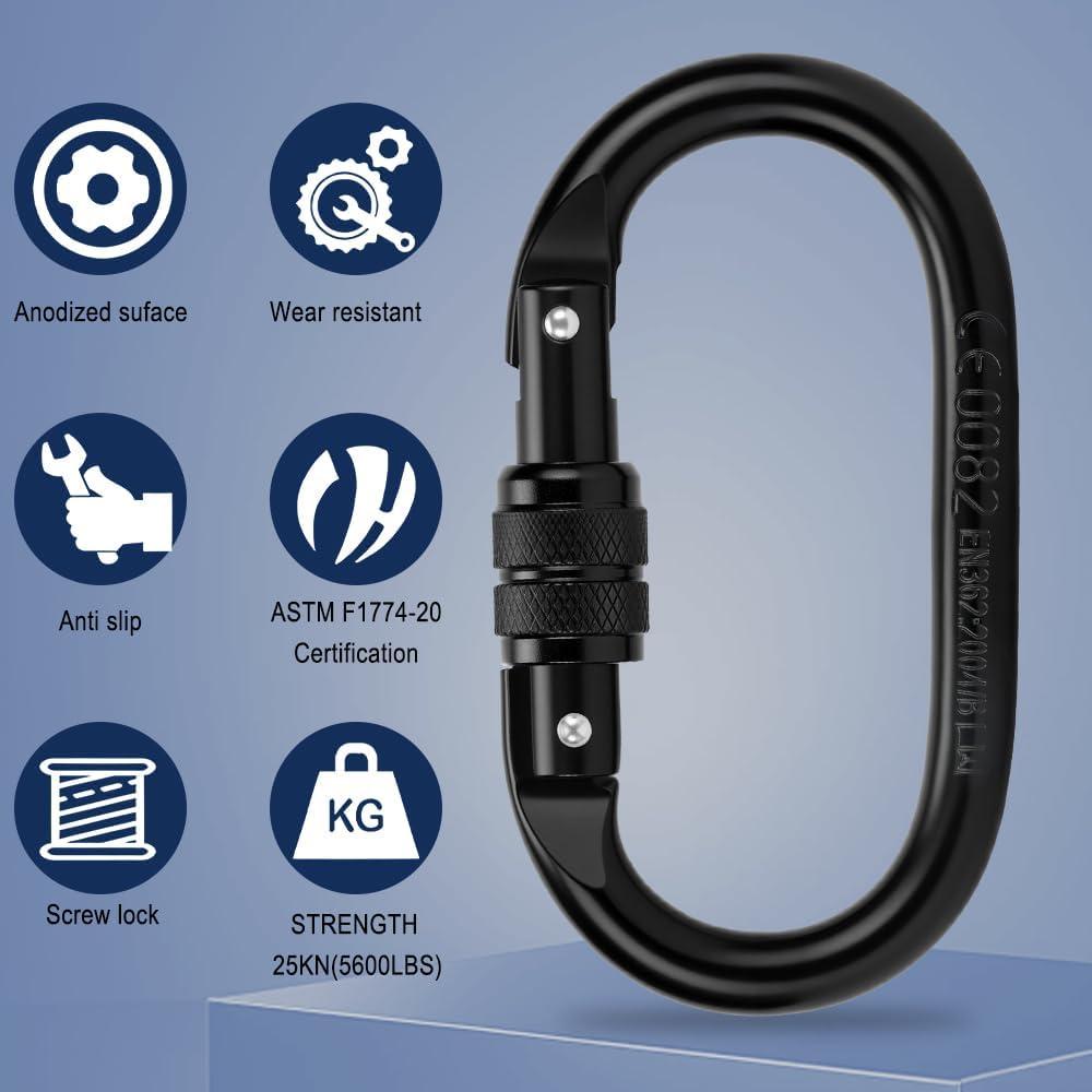 Mosquetón de bloqueo automático Kvittra DSK Grande 25KN