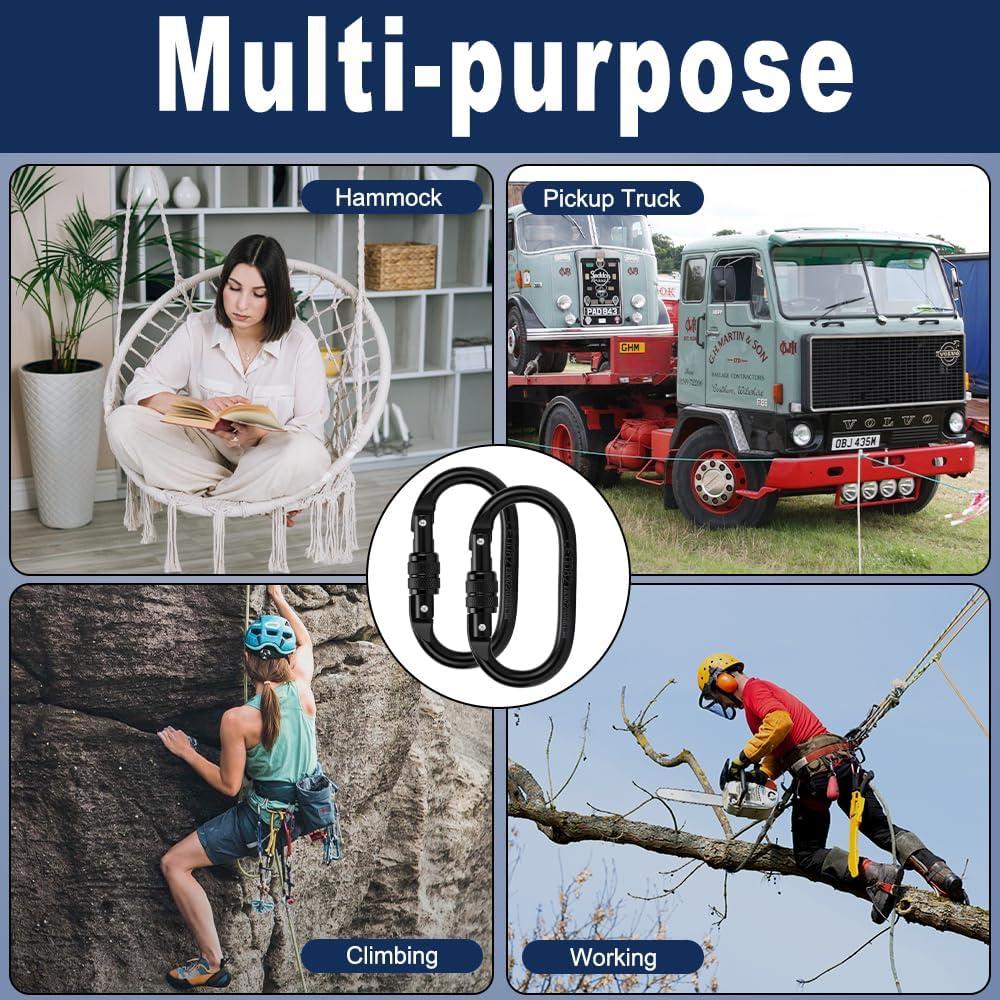 Mosquetón de bloqueo automático Kvittra DSK Grande 25KN