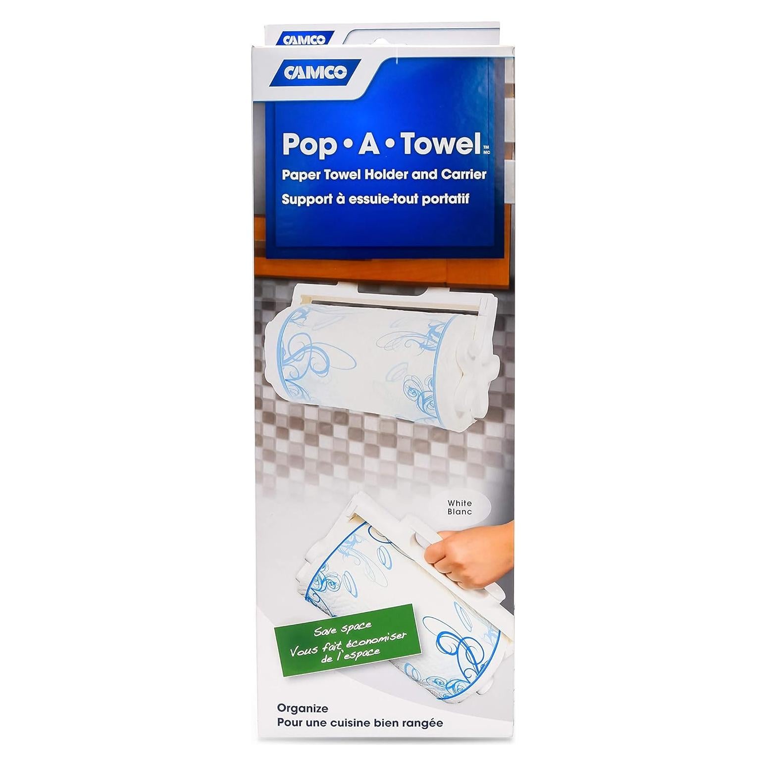 Soporte de Toallas de Papel Camco 57111 Montable Blanco