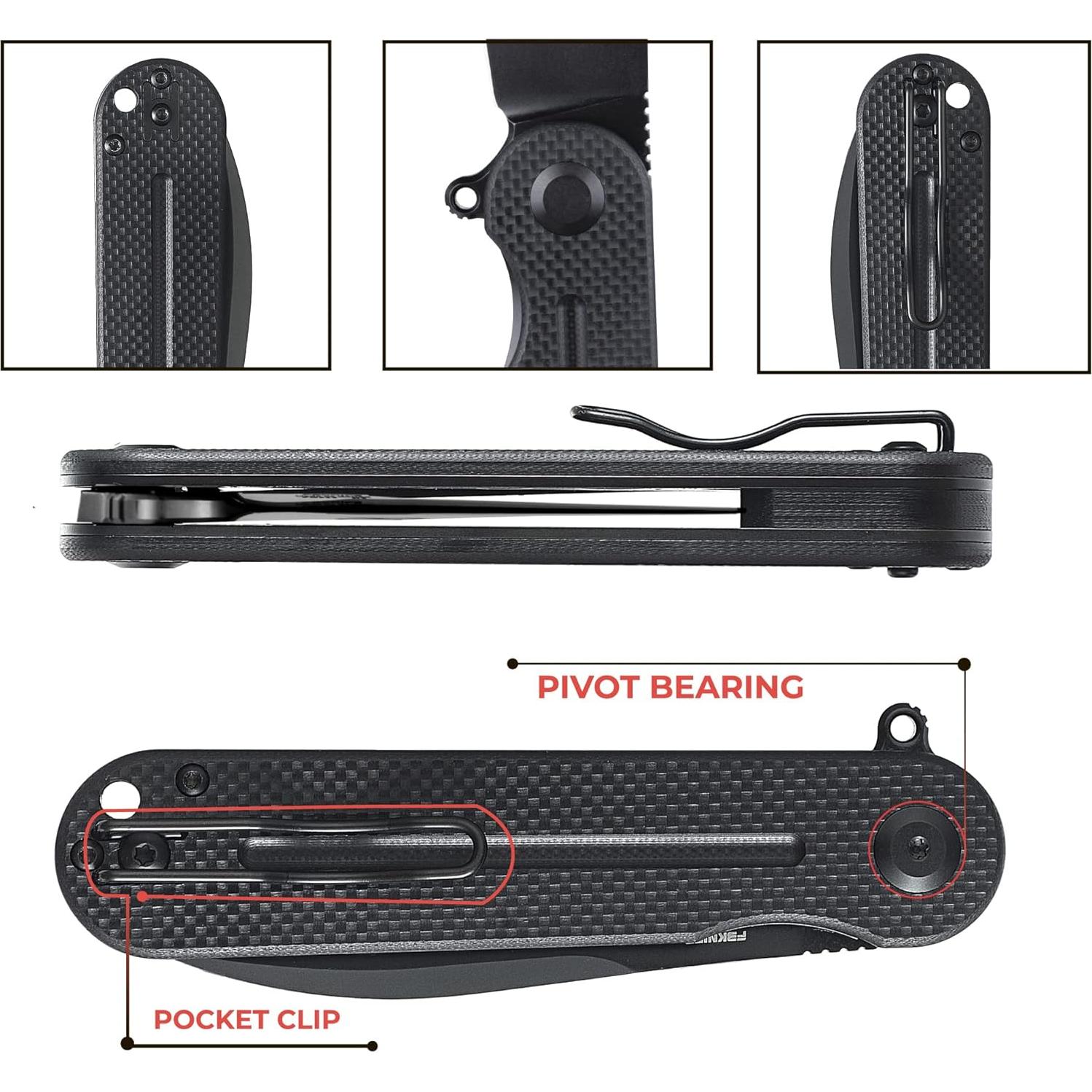 Cuchillo Plegable Ganzo Firebird FH922PT-BK Acero D2 19.5cm