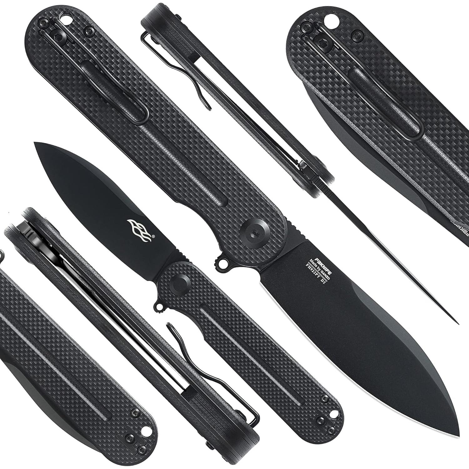 Cuchillo Plegable Ganzo Firebird FH922PT-BK Acero D2 19.5cm