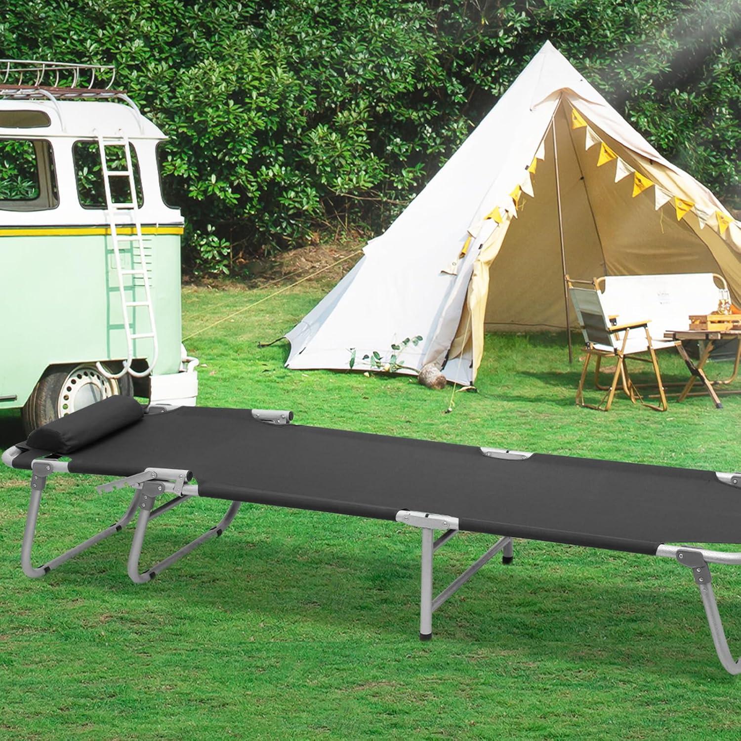 Cama de Camping Plegable Athena Oxford 5.4kg Soporta 136kg