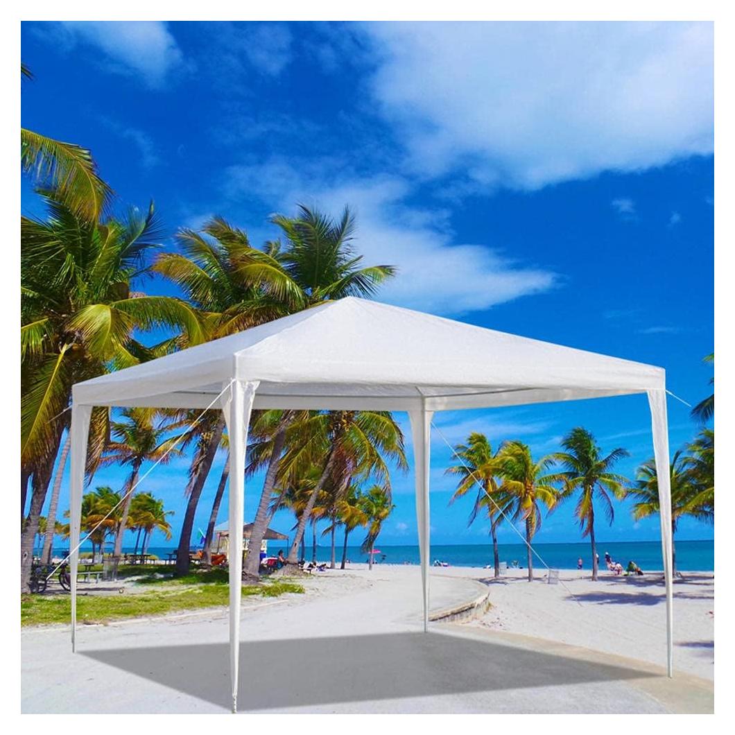 Carpa de Playa JXMS 3x3m Plegable Impermeable Blanca