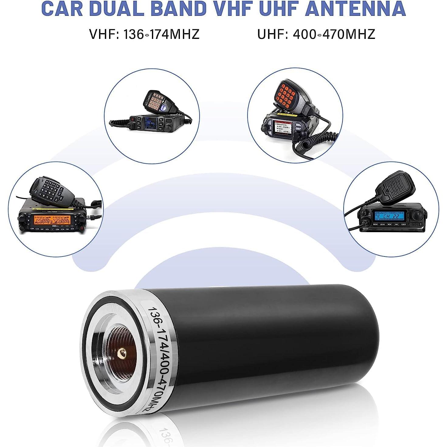 Antena NMO Anina 3dBi Doble Banda VHF UHF 8.89 cm