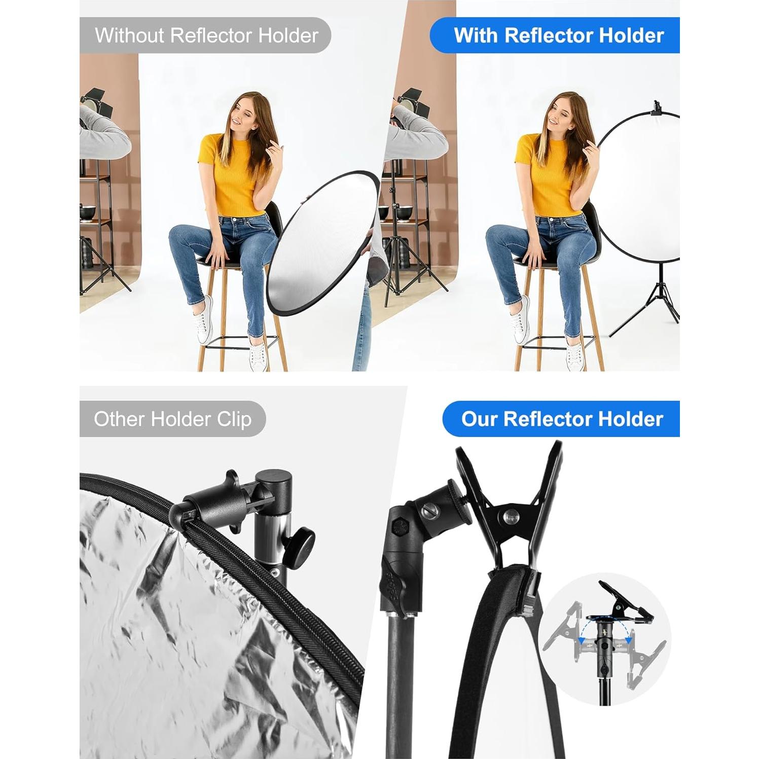 Soporte de Abrazadera para Reflector Selens 80cm y 110cm