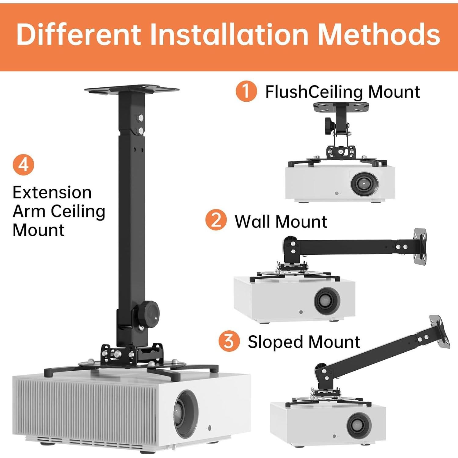 Soporte de Techo para Proyector JOY worker Ajustable 15 kg