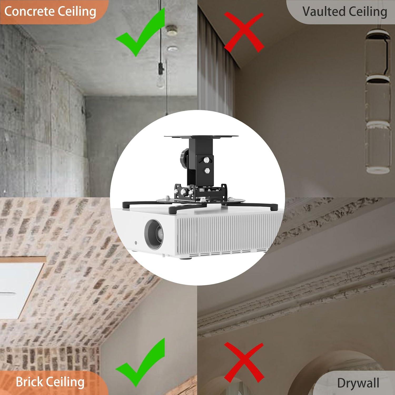 Soporte de Techo para Proyector JOY worker Ajustable 15 kg