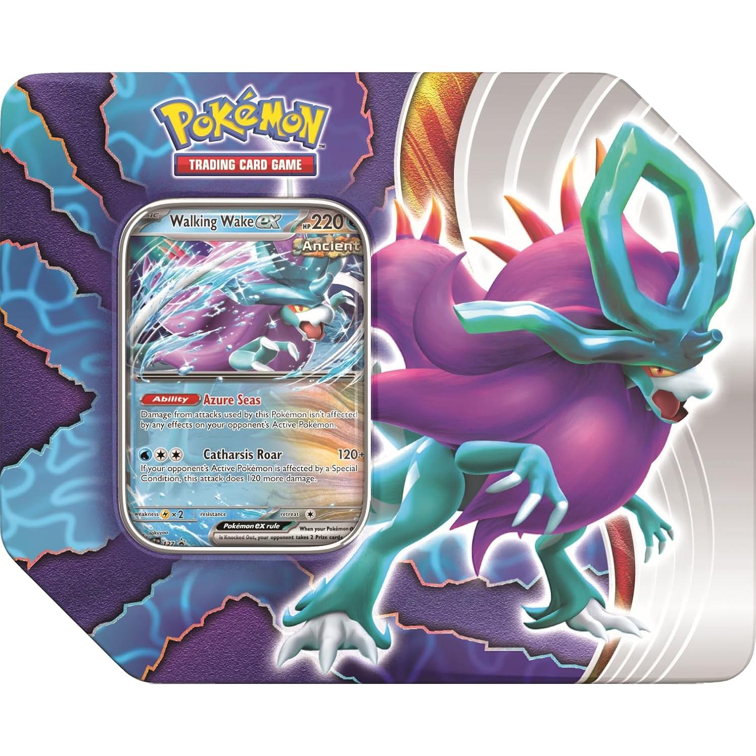 Pokémon TCG Conflicto Paradoja Tin 2024 - Hojas de Hierro EX