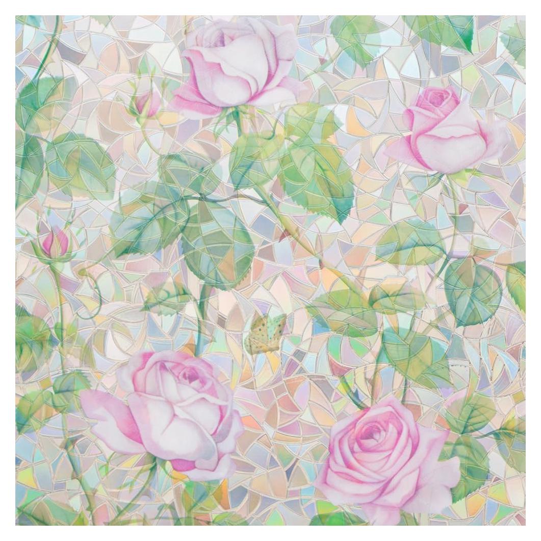 Película de Ventana Adherente Estática Mikomer 89x200cm Rosa