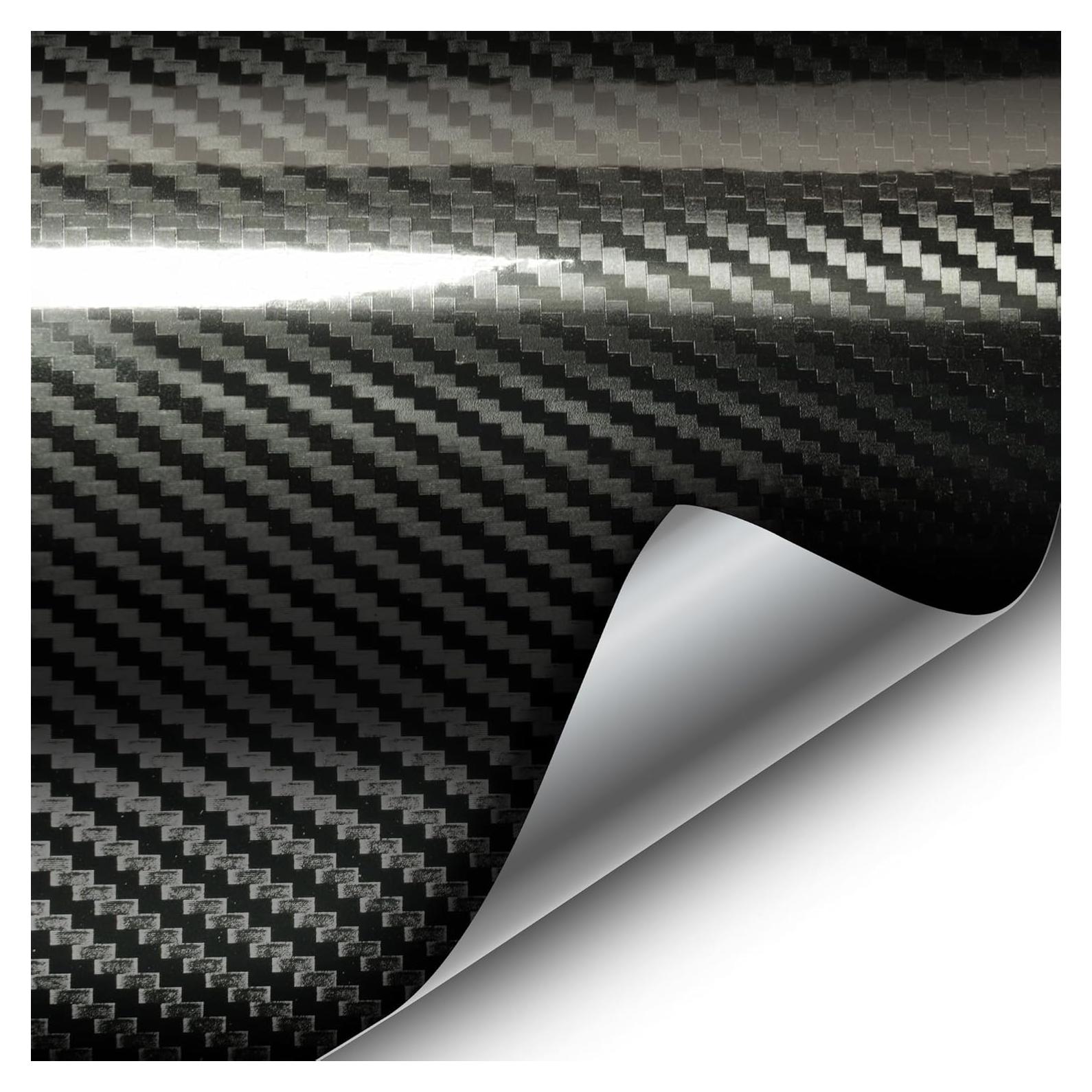 Vinilo VViViD Epoxy Fibra de Carbono Negro 0.3m x 1.5m Interior
