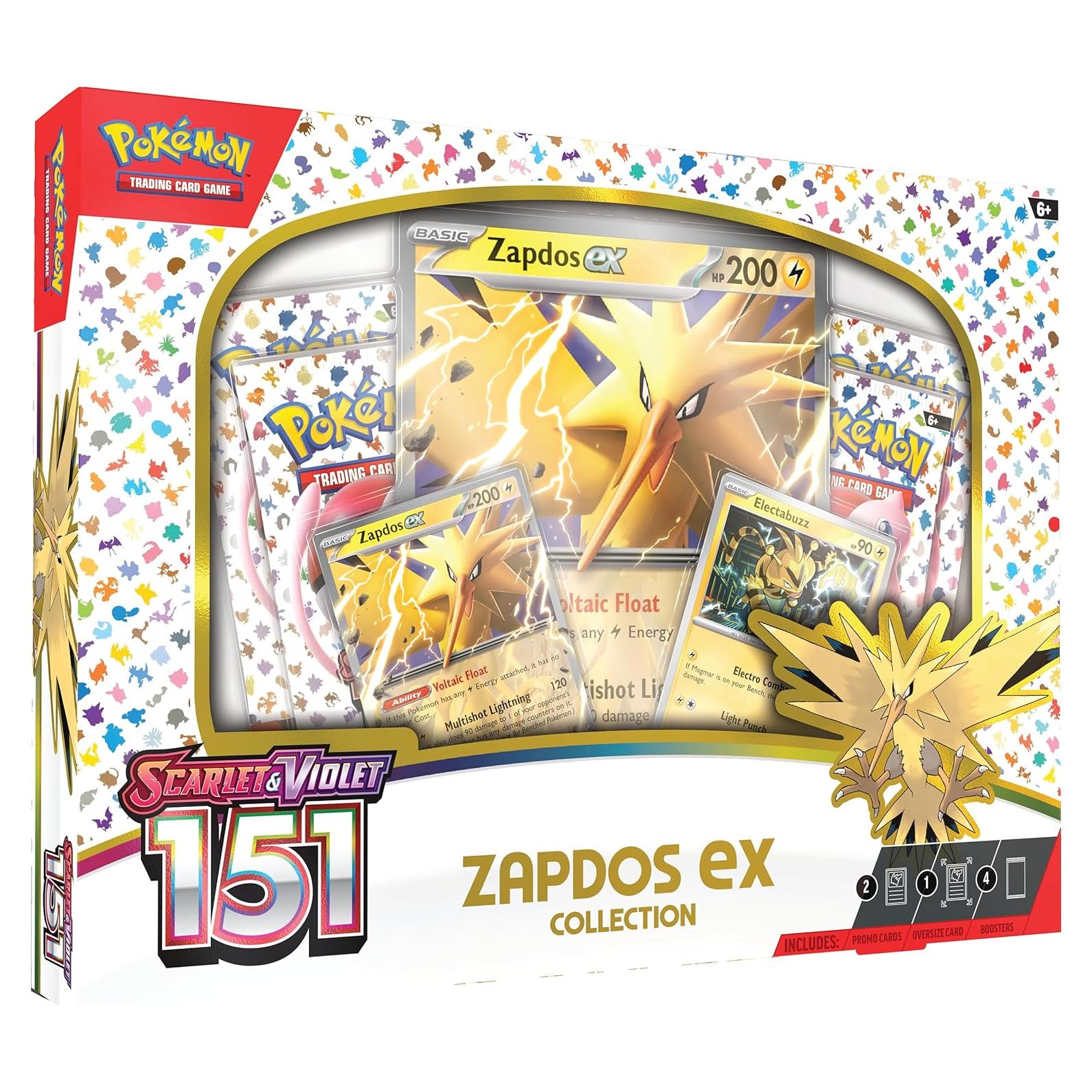 Pokemon TCG Escarlata y Púrpura 151 Zapdos Ex Box