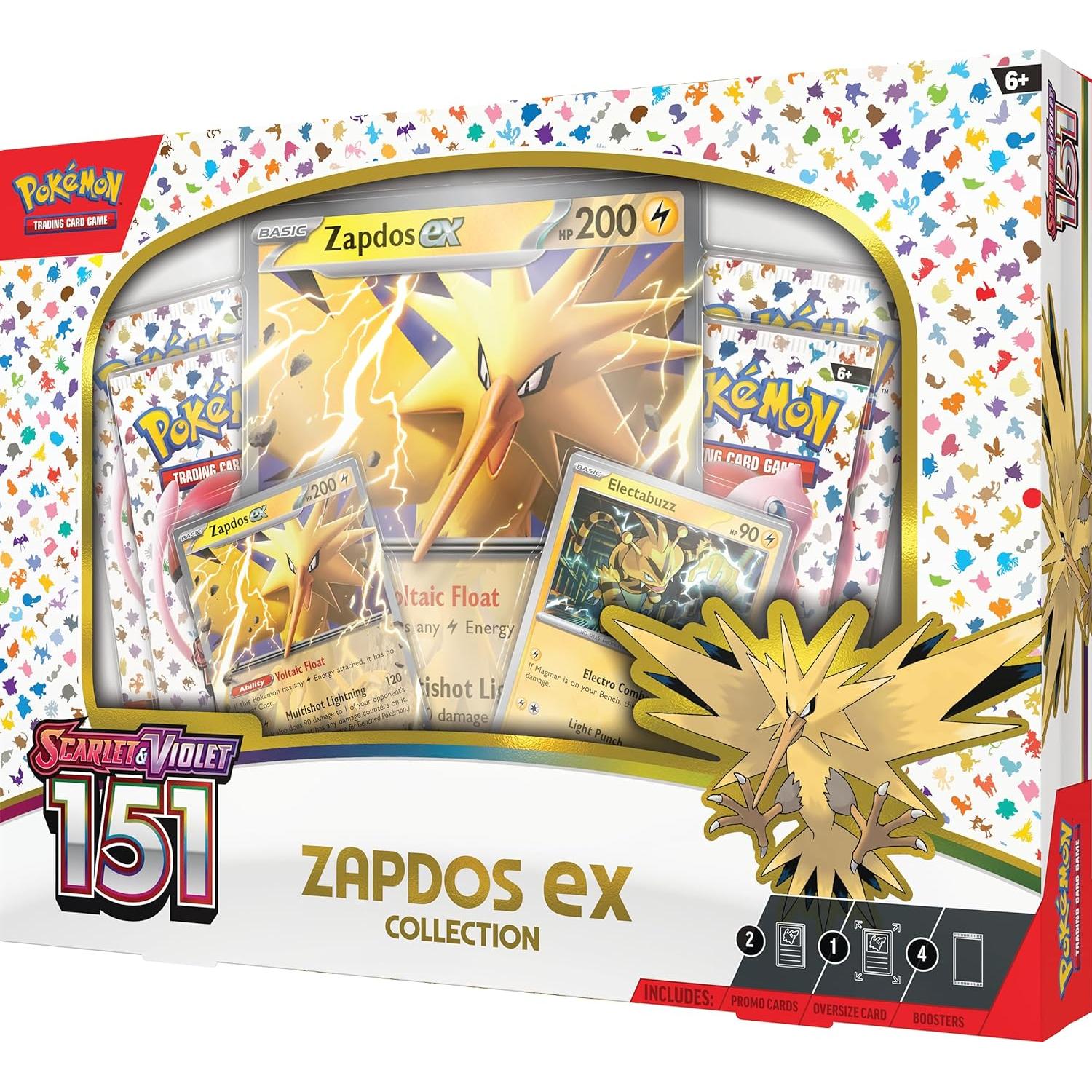 Pokemon TCG Escarlata y Púrpura 151 Zapdos Ex Box