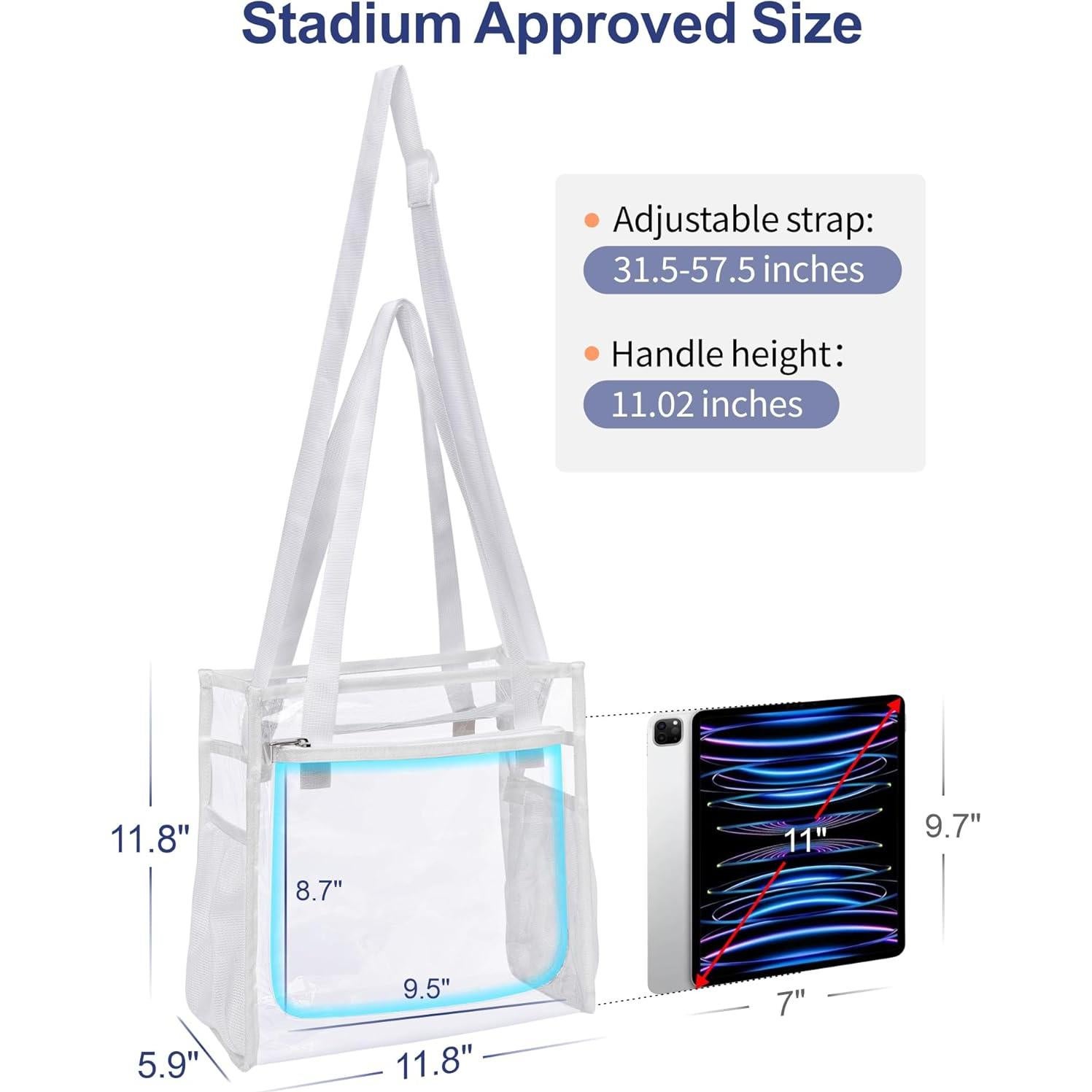 Bolsa Transparente Packism 30x15x30 cm Aprobada para Eventos