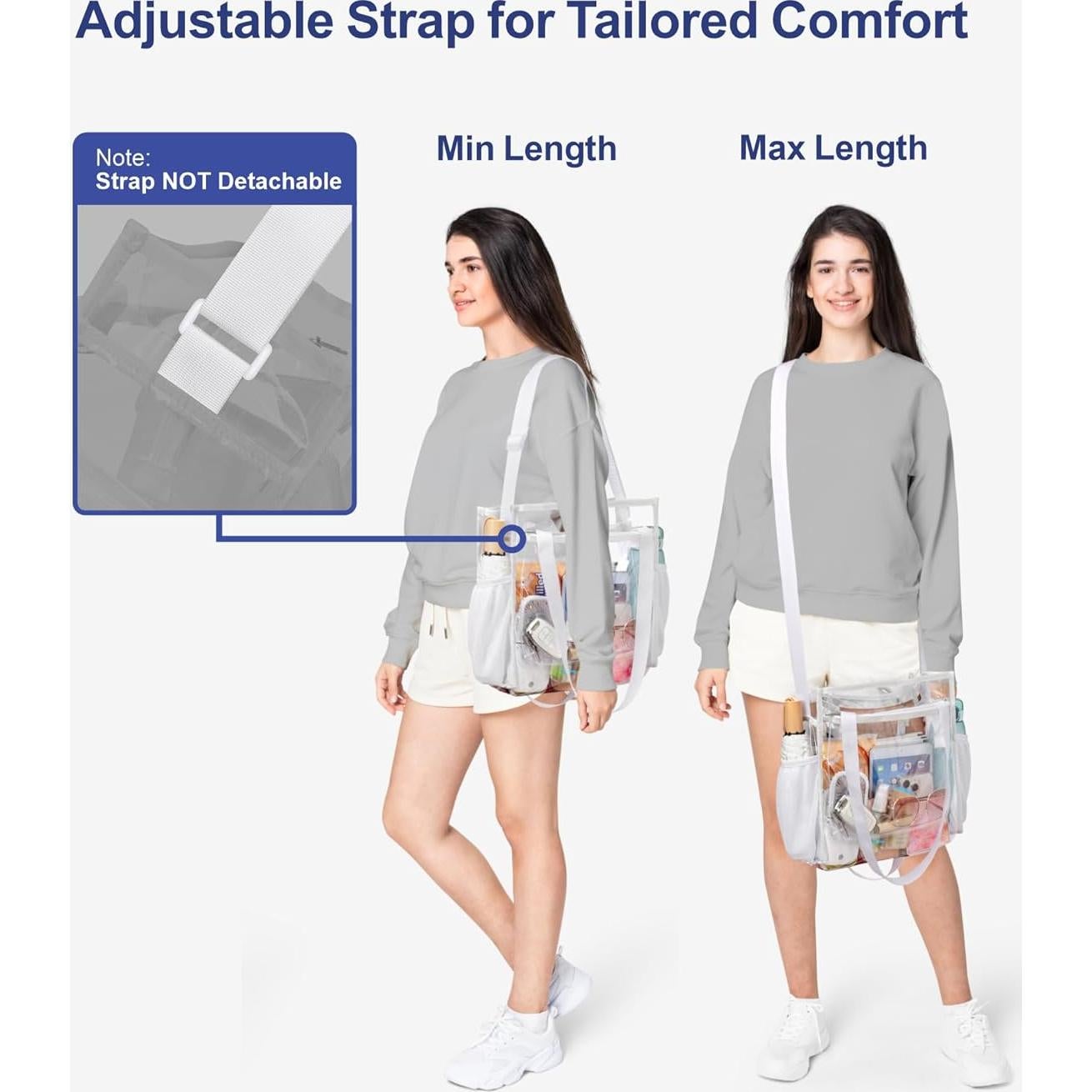 Bolsa Transparente Packism 30x15x30 cm Aprobada para Eventos