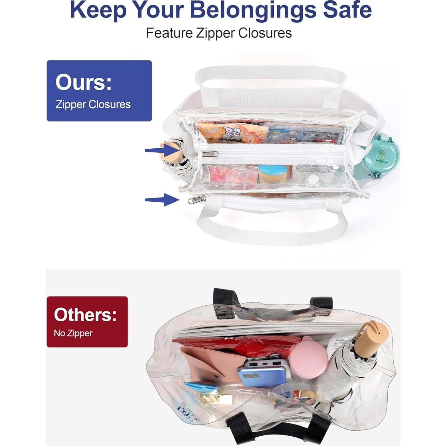 Bolsa Transparente Packism 30x15x30 cm Aprobada para Eventos