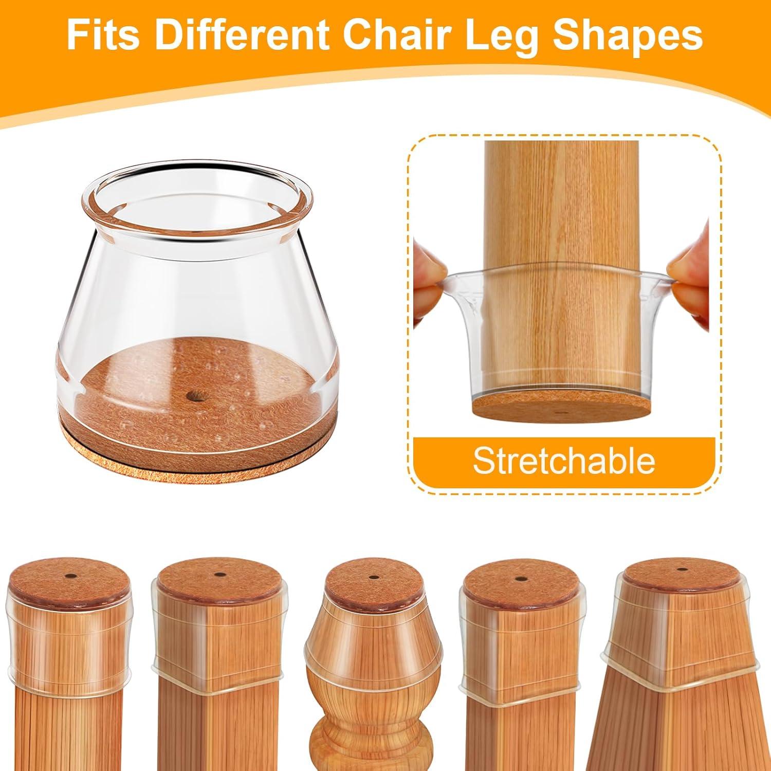 Ansible Protectores de Suelo para Patas de Sillas 36 Pcs Universal S