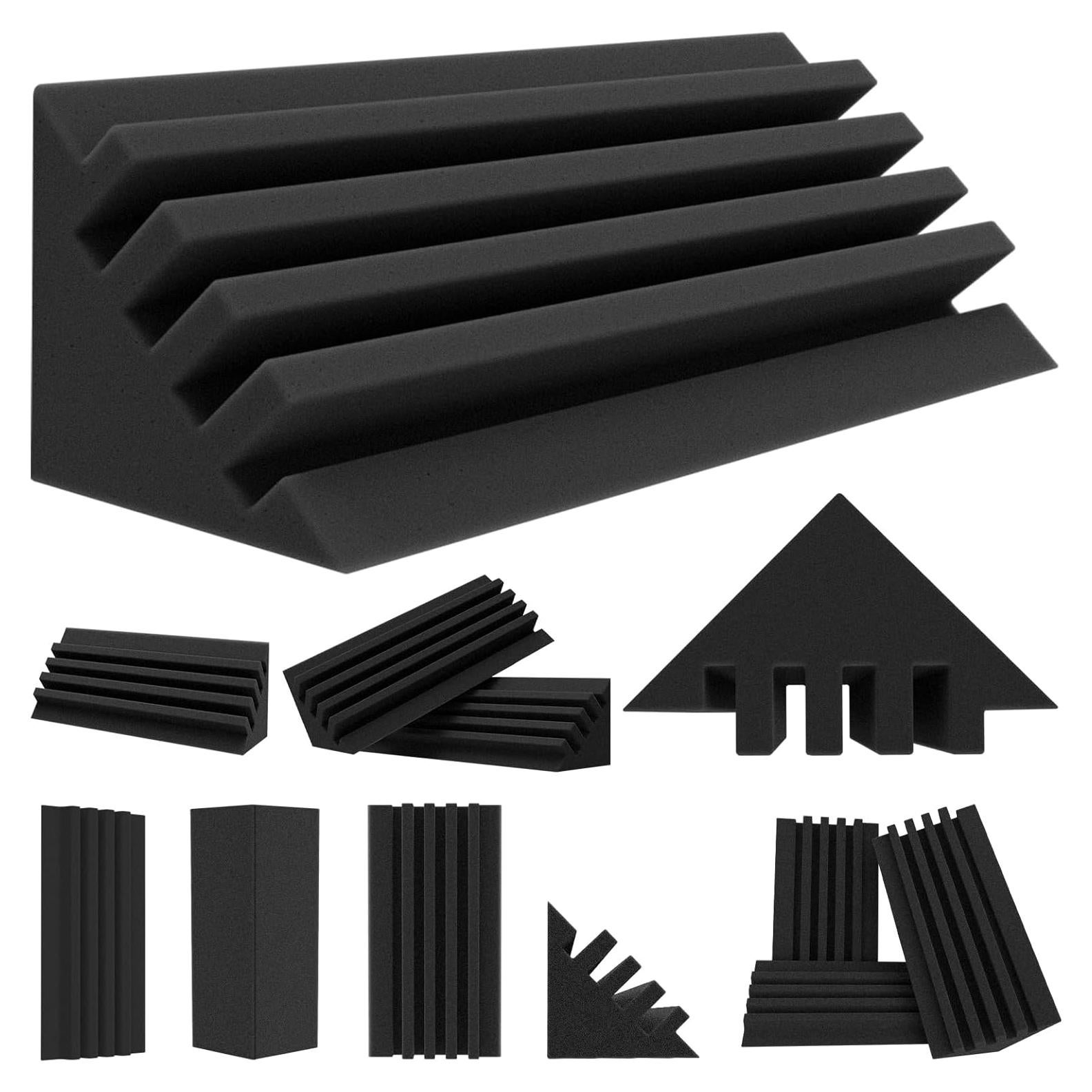 Trampas de Graves TroyStudio 12 Pcs 10x10x30 cm Espuma Acústica