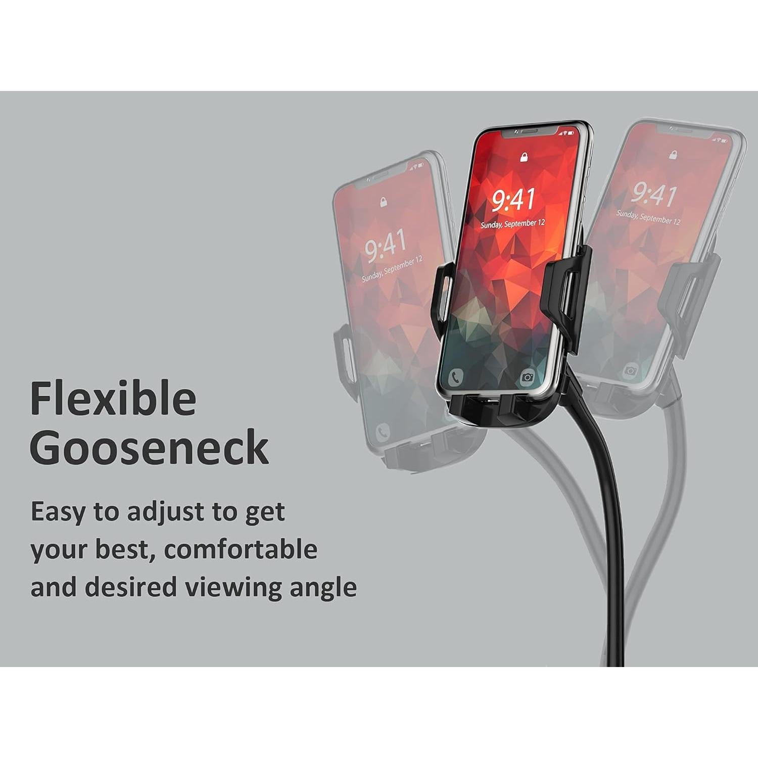 Soporte Doble para Teléfono de Coche - Ajustable y Flexible