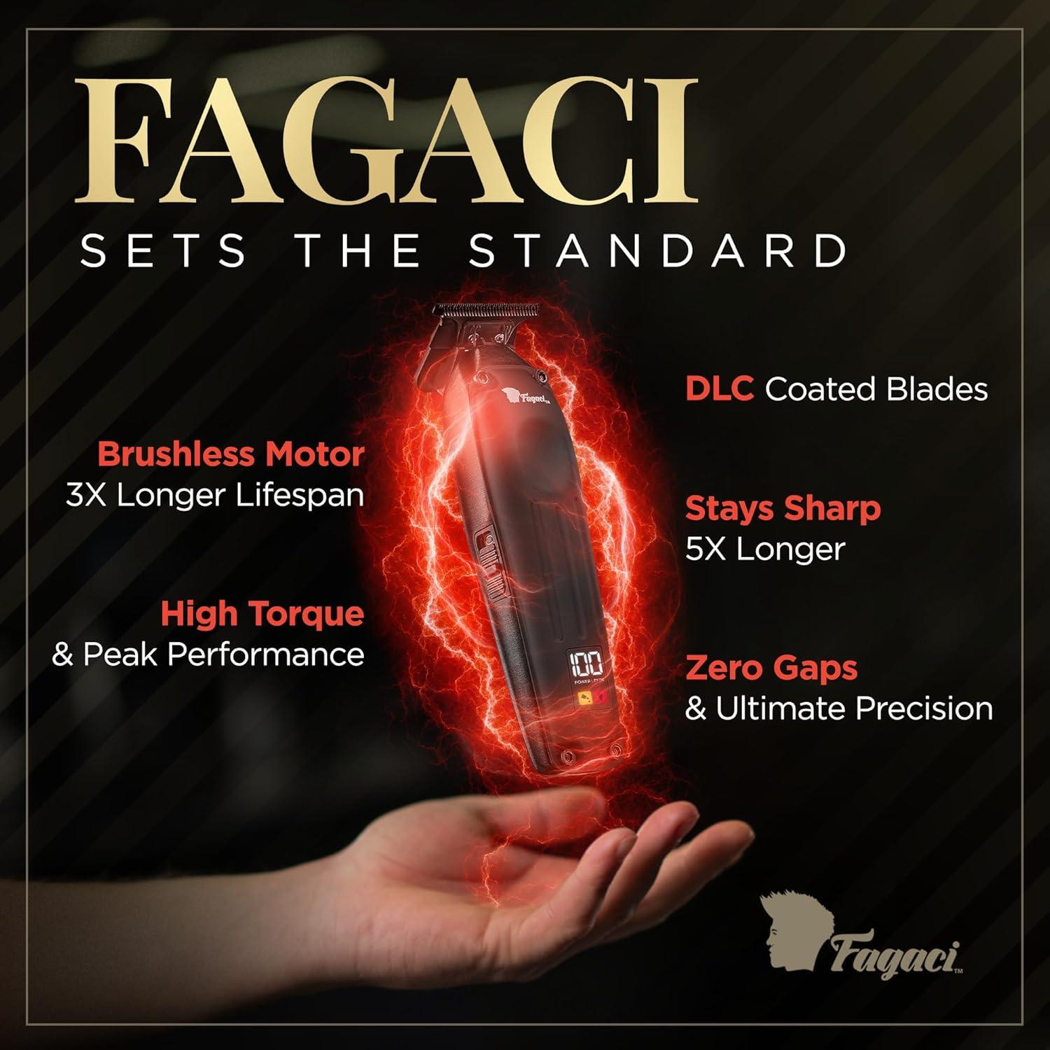 Recortadora Profesional Fagaci Fusion Inalámbrica 7200 RPM