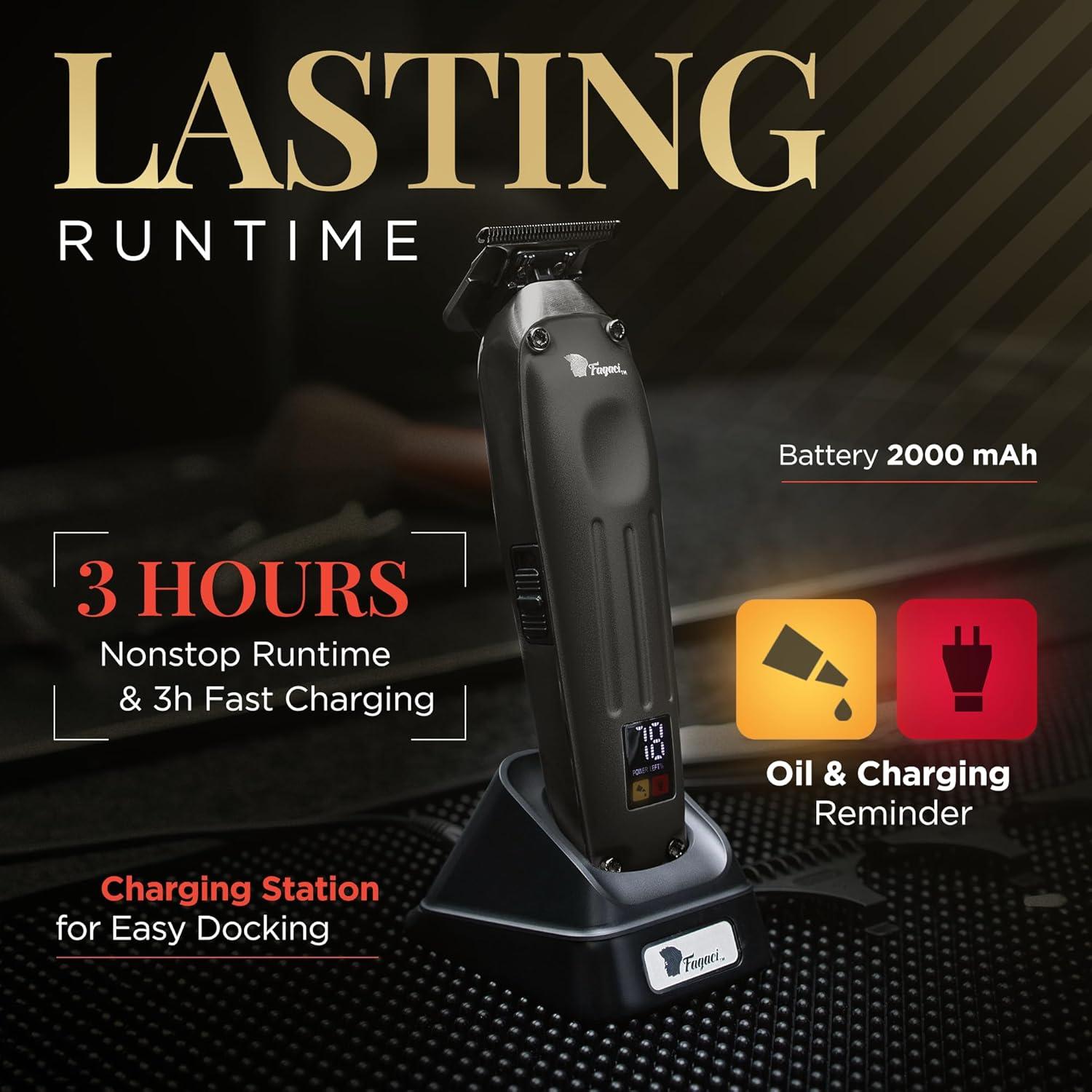 Recortadora Profesional Fagaci Fusion Inalámbrica 7200 RPM