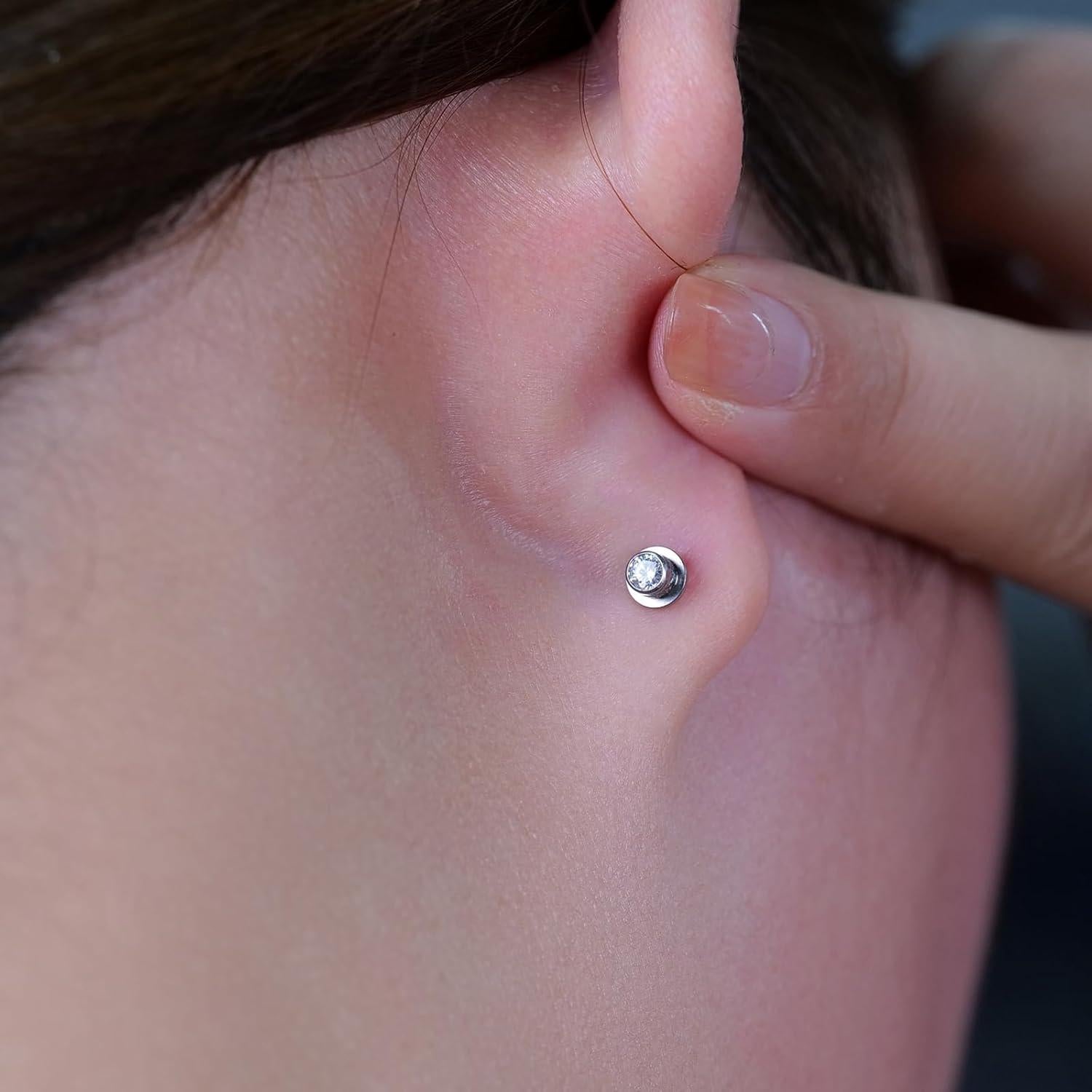 Pendientes de Titanio Hipoalergénicos Limerencia 20G 6mm para Oídos