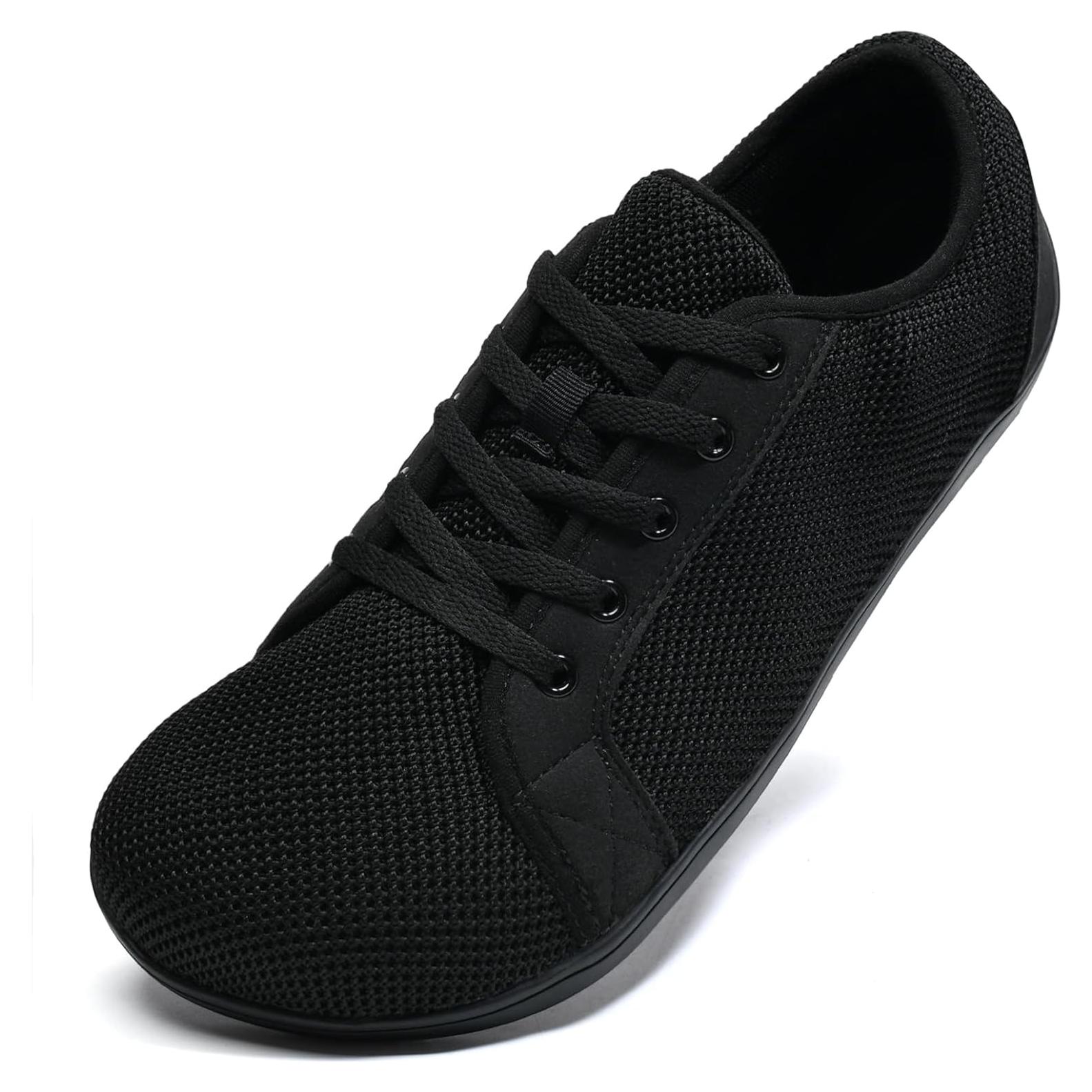 Zapatos Minimalistas Barefoot para Hombre yhmbank 6.5 Ancho Todo Negro