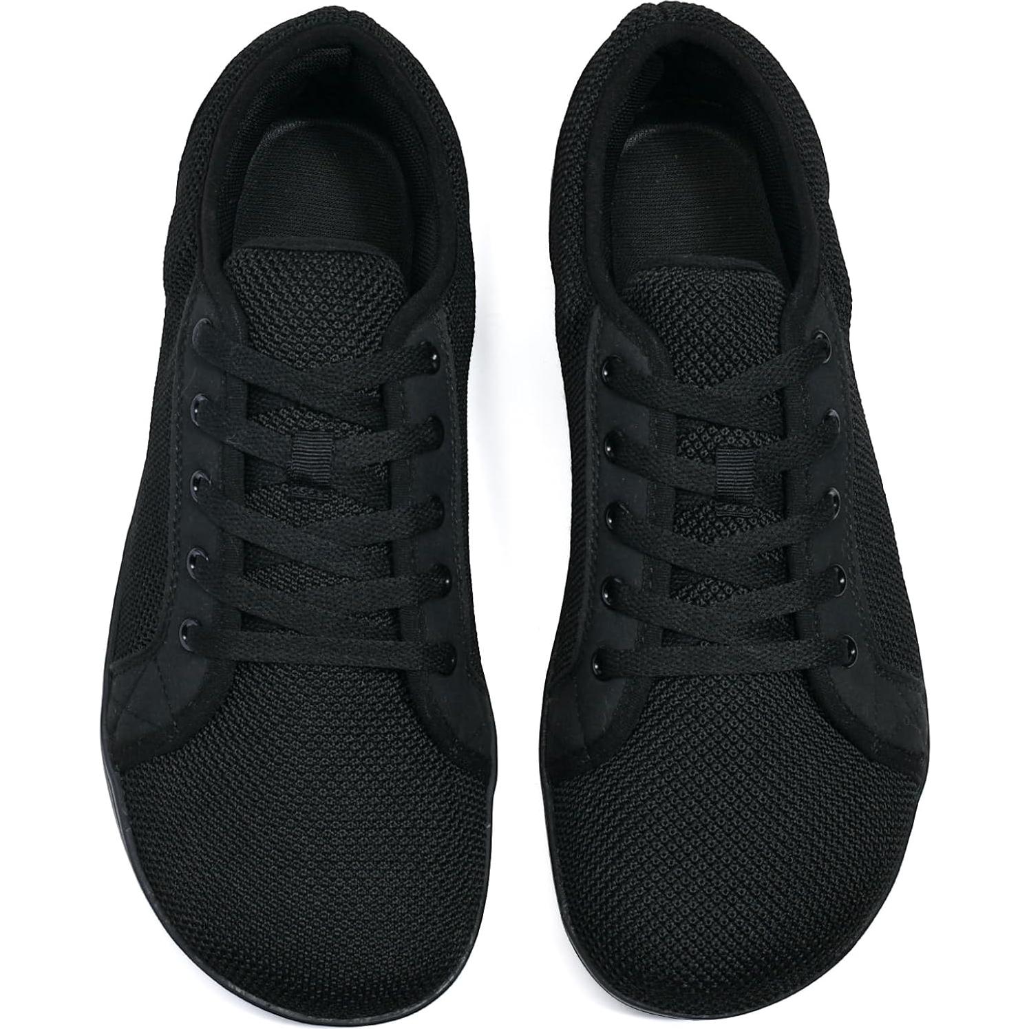 Zapatos Minimalistas Barefoot para Hombre yhmbank 6.5 Ancho Todo Negro