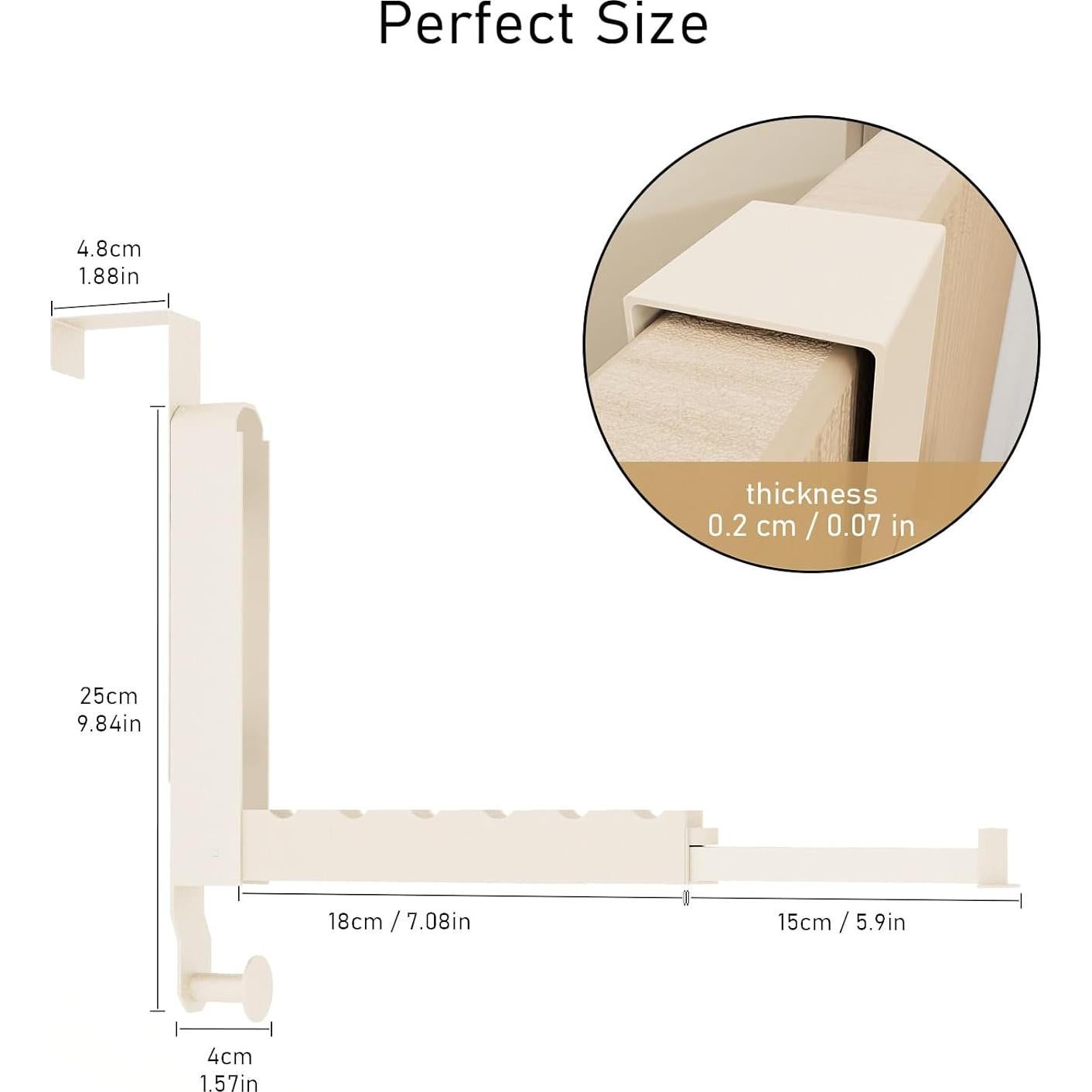 Estante de Secado Plegable Goffing para Puerta 28.5x7.4cm